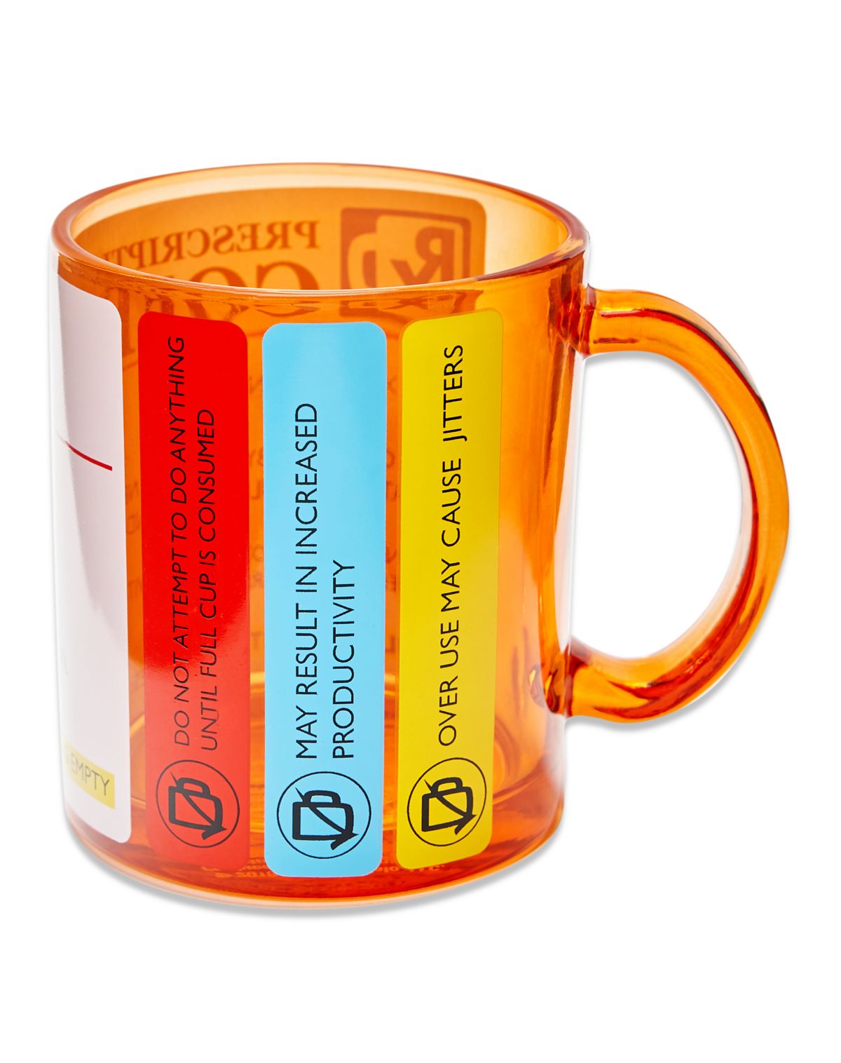 Taza de café con forma de frasco de receta - 17,5 oz