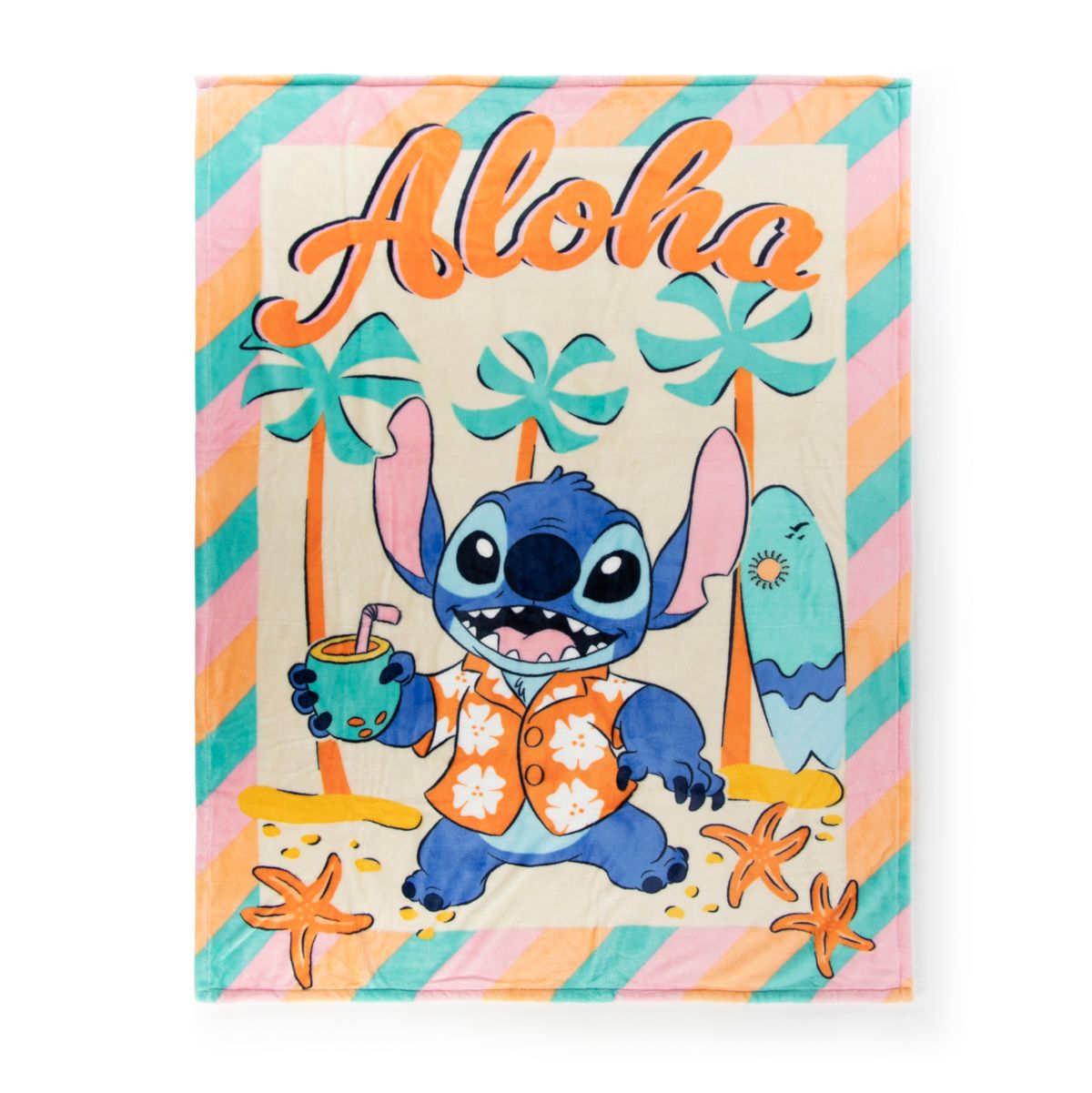 Manta de polar Lilo & Stitch Aloha