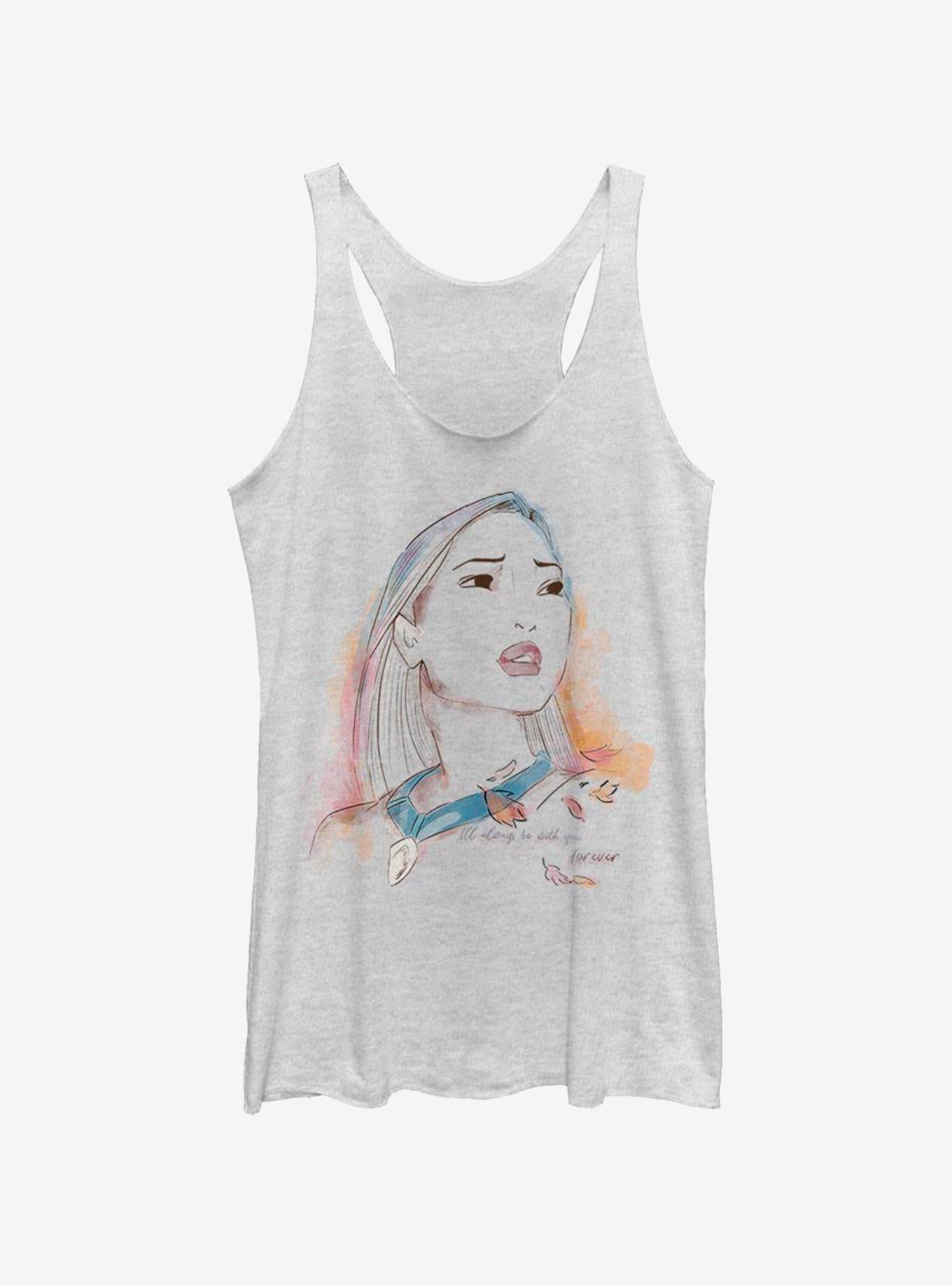 Polera sin mangas Pocahontas Disney en acuarela