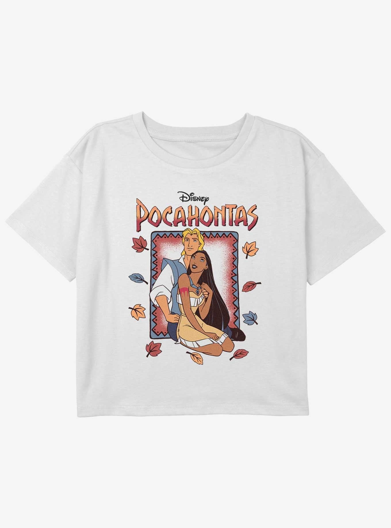 Polera corta juvenil Disney Pocahontas y John Smith