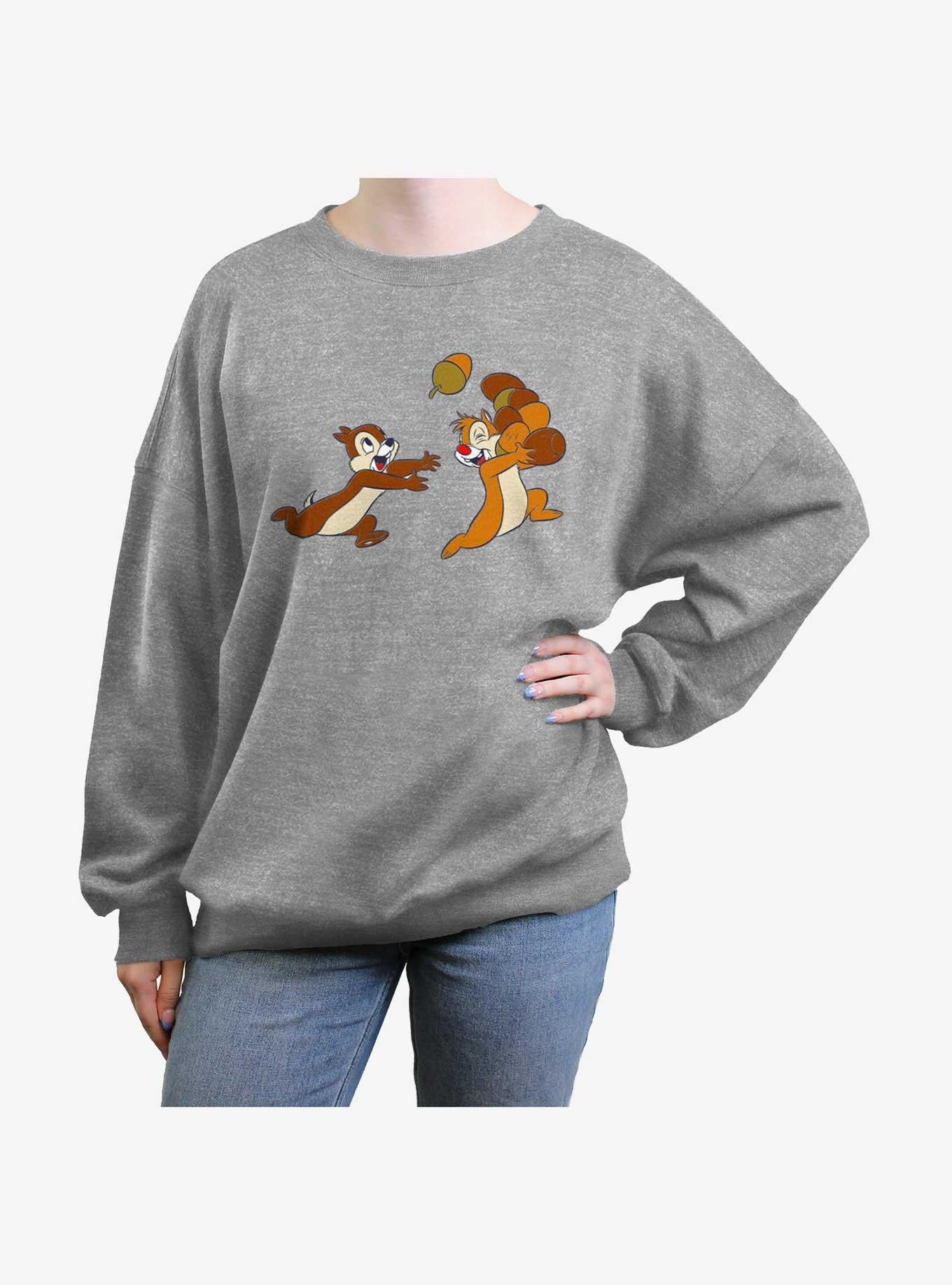 Polerón oversized de mujer Chip 'n' Dale Acorn Chase