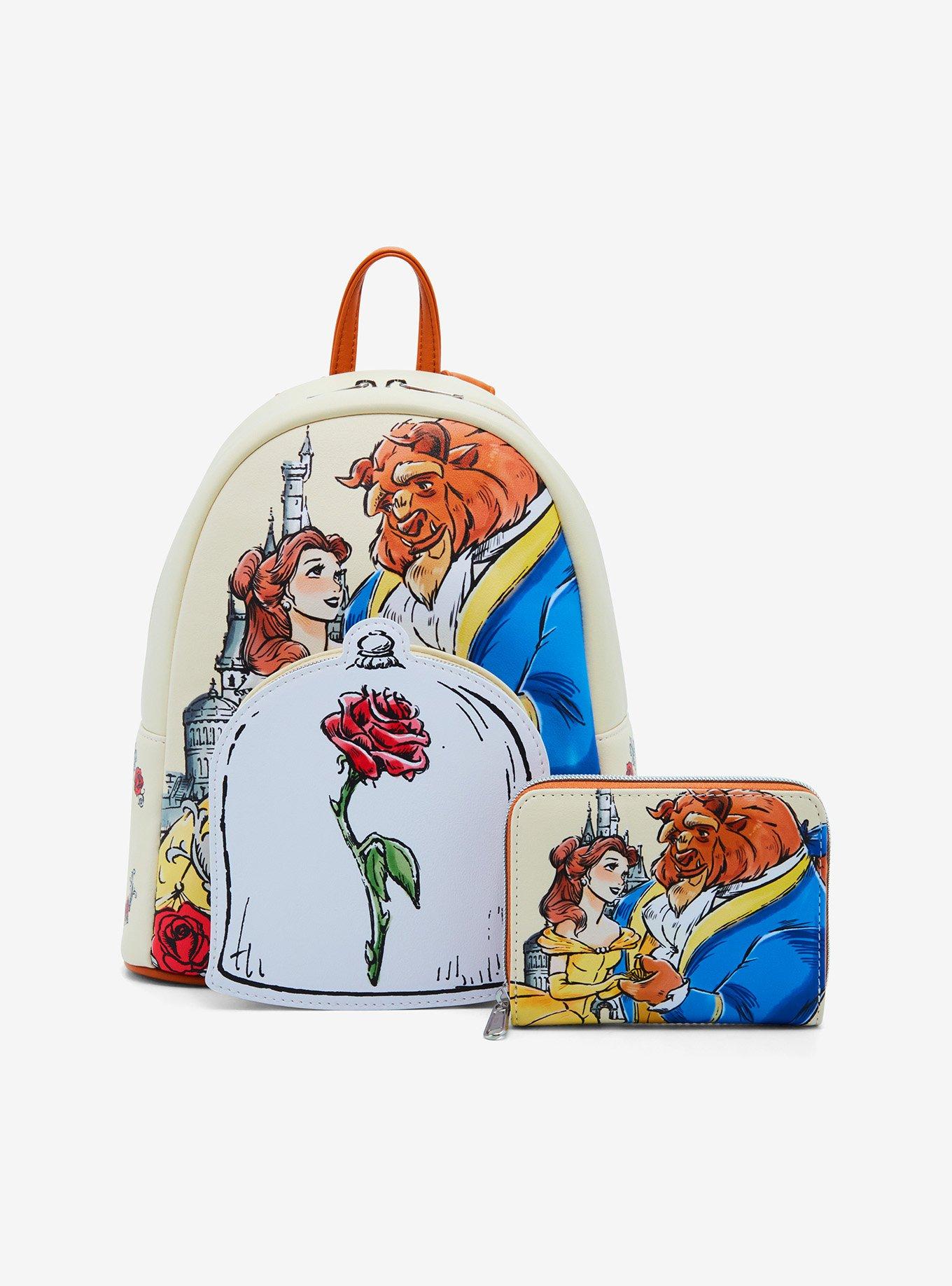 Mochila mini Disney Beauty and the Beast con rosa
