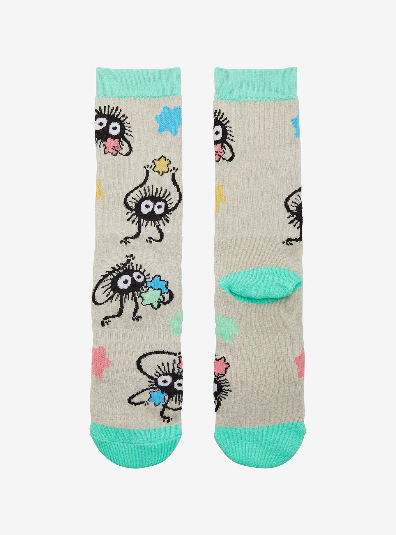Calcetines Spirited Away con Soot Sprites
