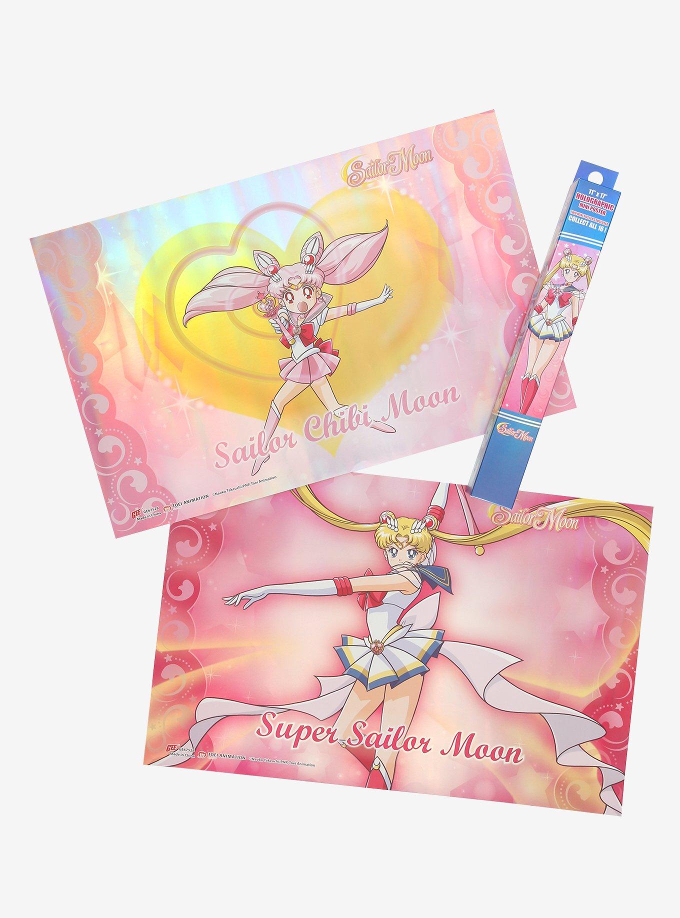 Set de pósteres holográficos sorpresa Sailor Moon