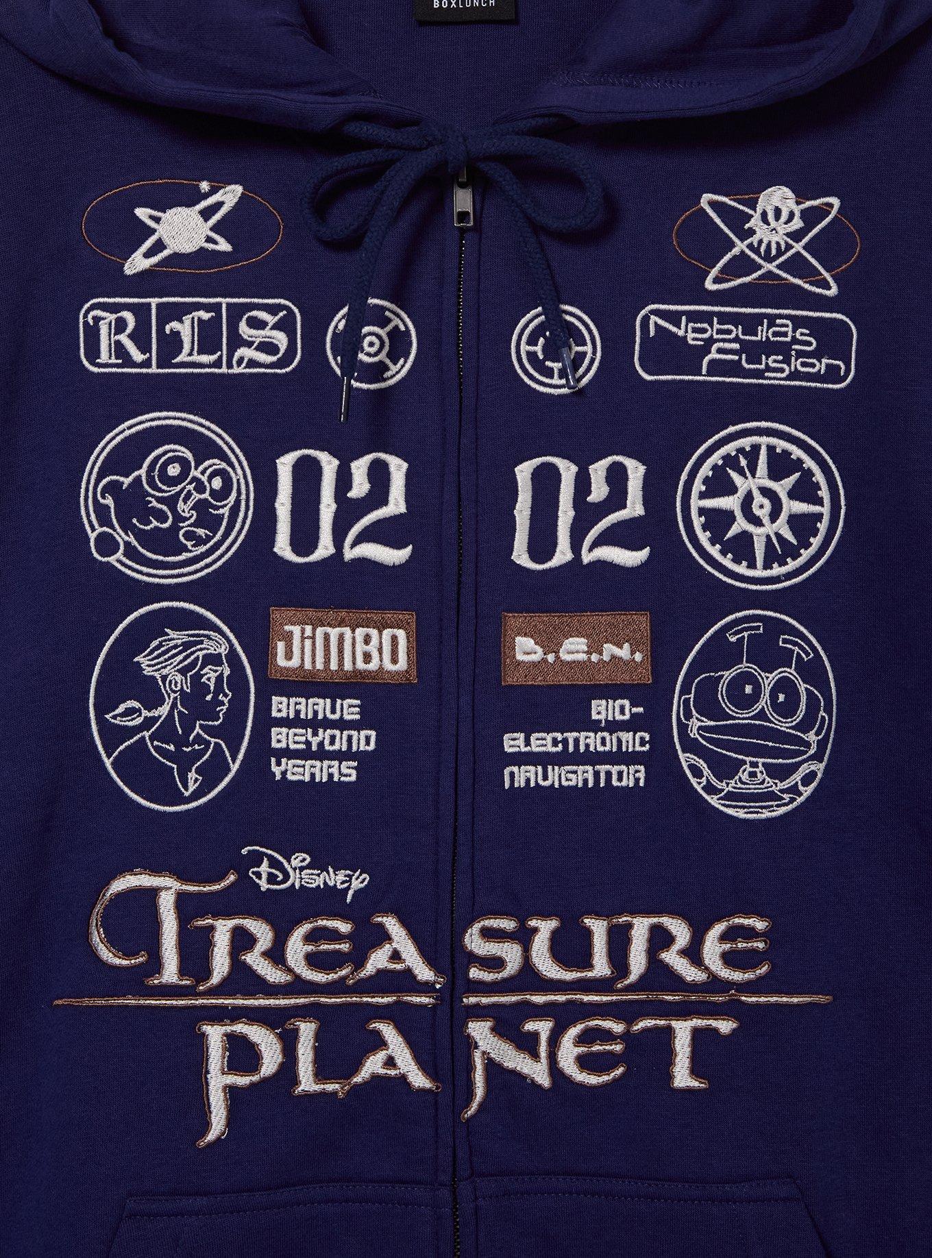 Polerón con cierre y parches bordados de Treasure Planet