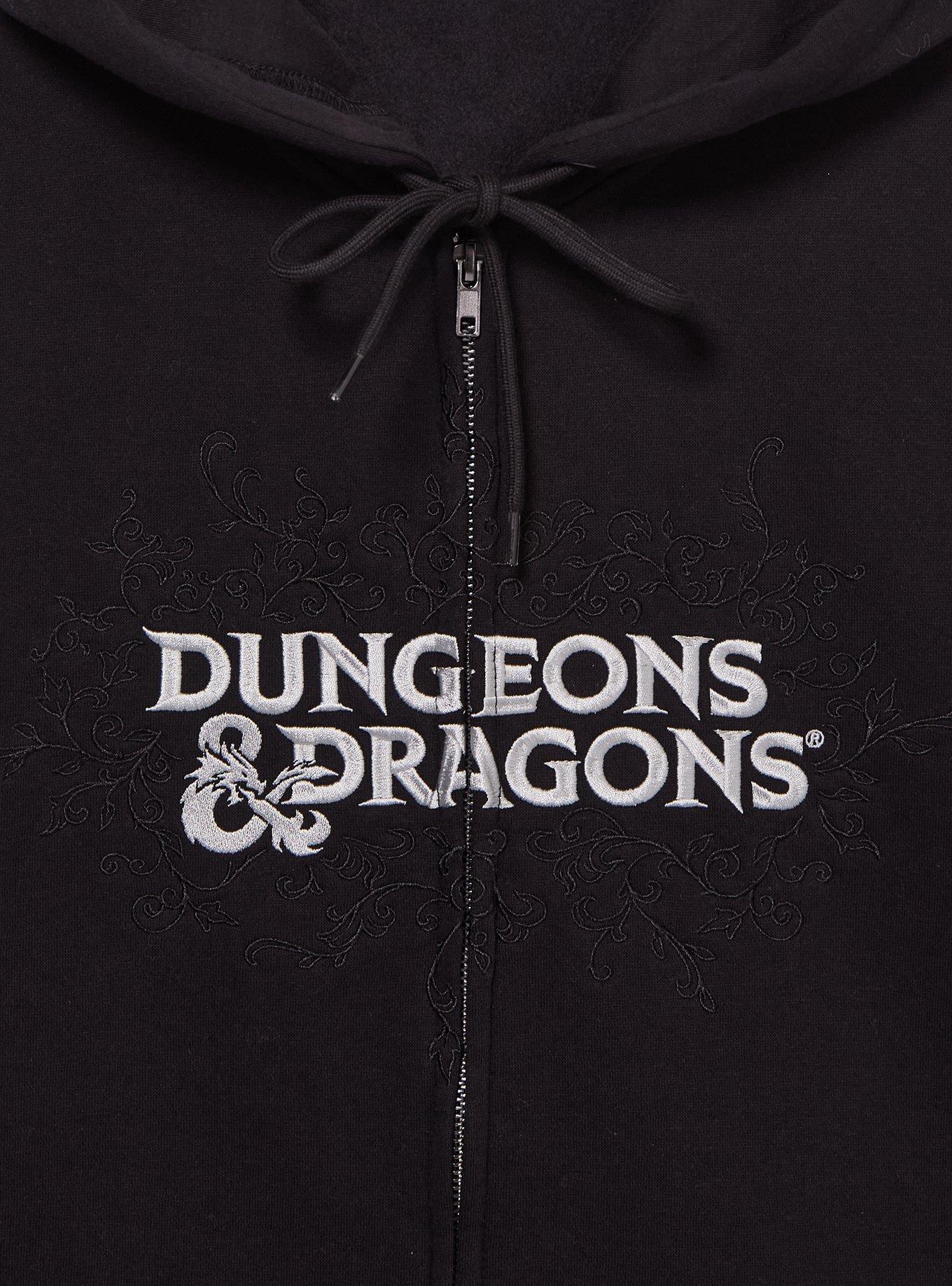 Polerón con cierre y logo bordado de Dungeons & Dragons
