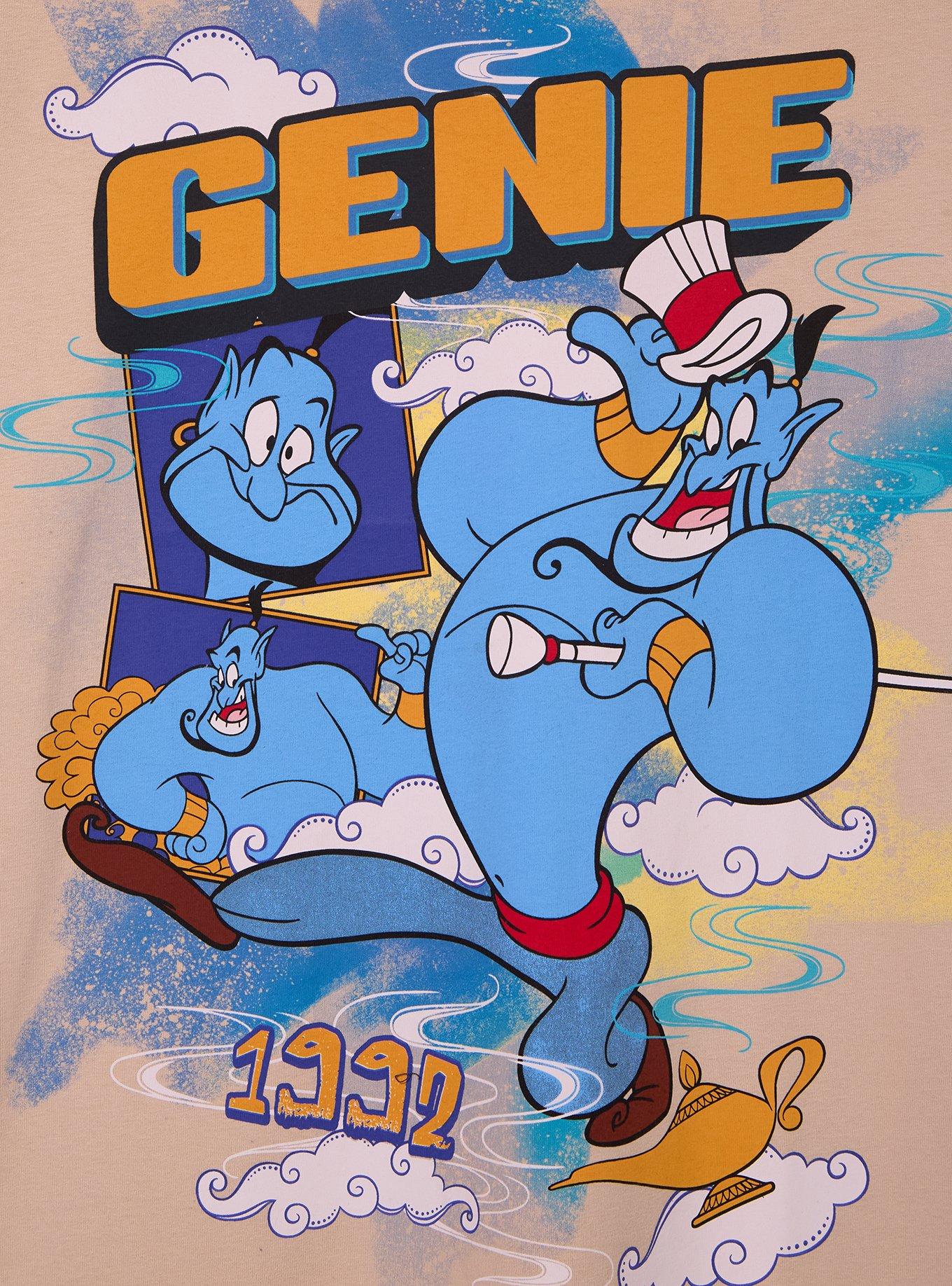 Polera Disney Aladdin con estampado grande del Genie