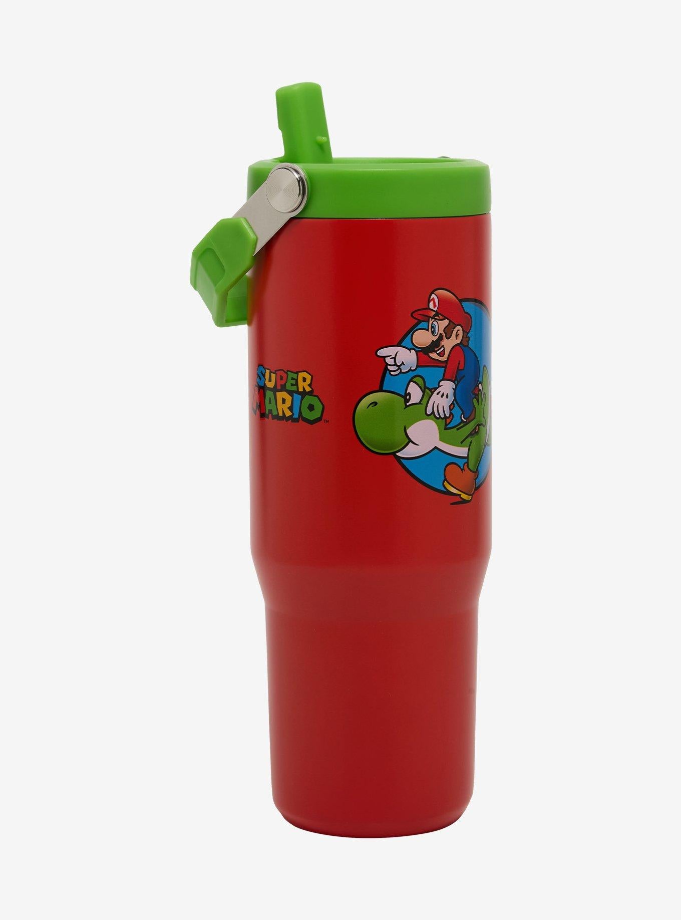 Vaso Nintendo Super Mario con bombilla, 30 oz