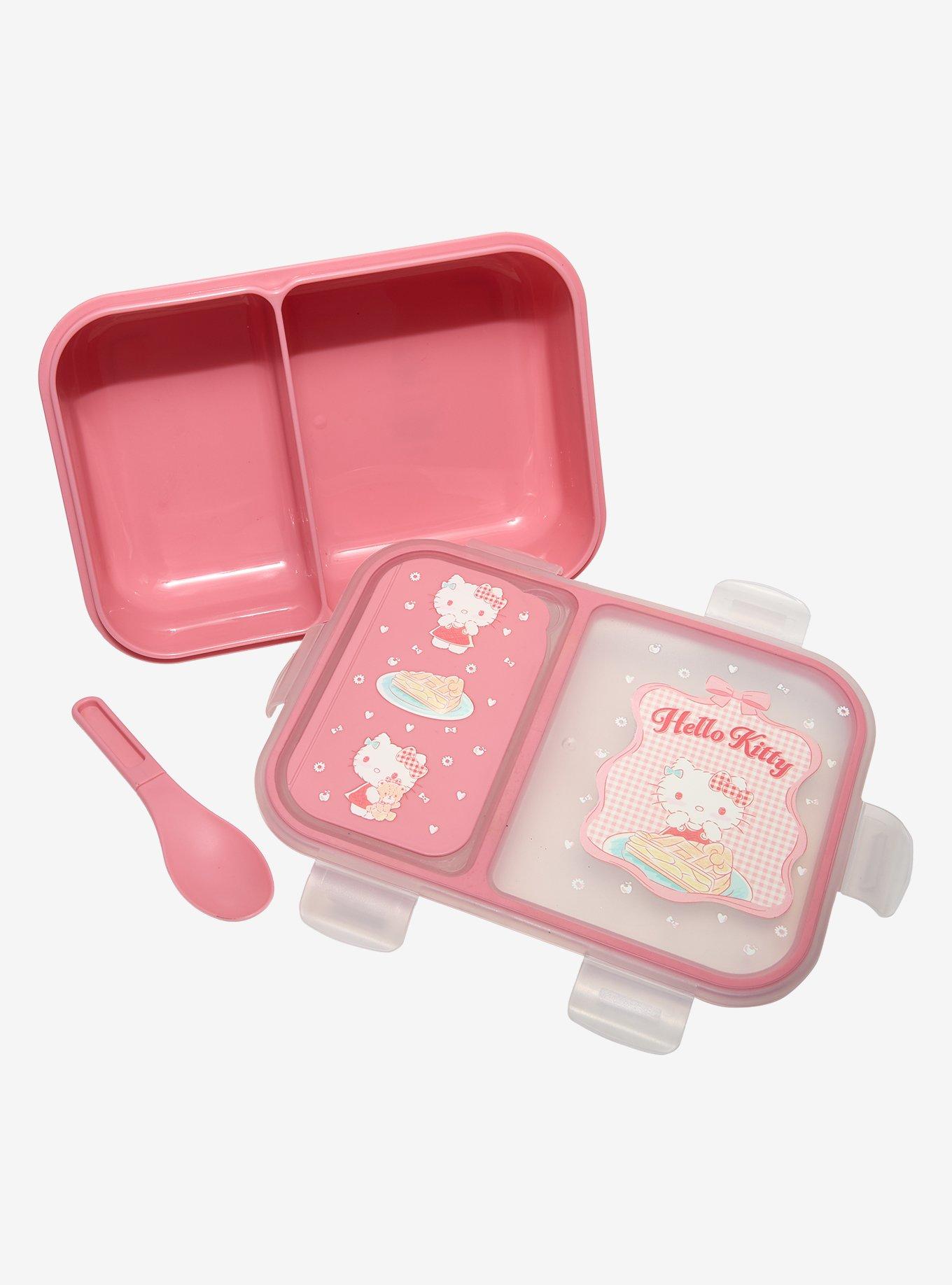 Lonchera bento Hello Kitty con diseño vichy