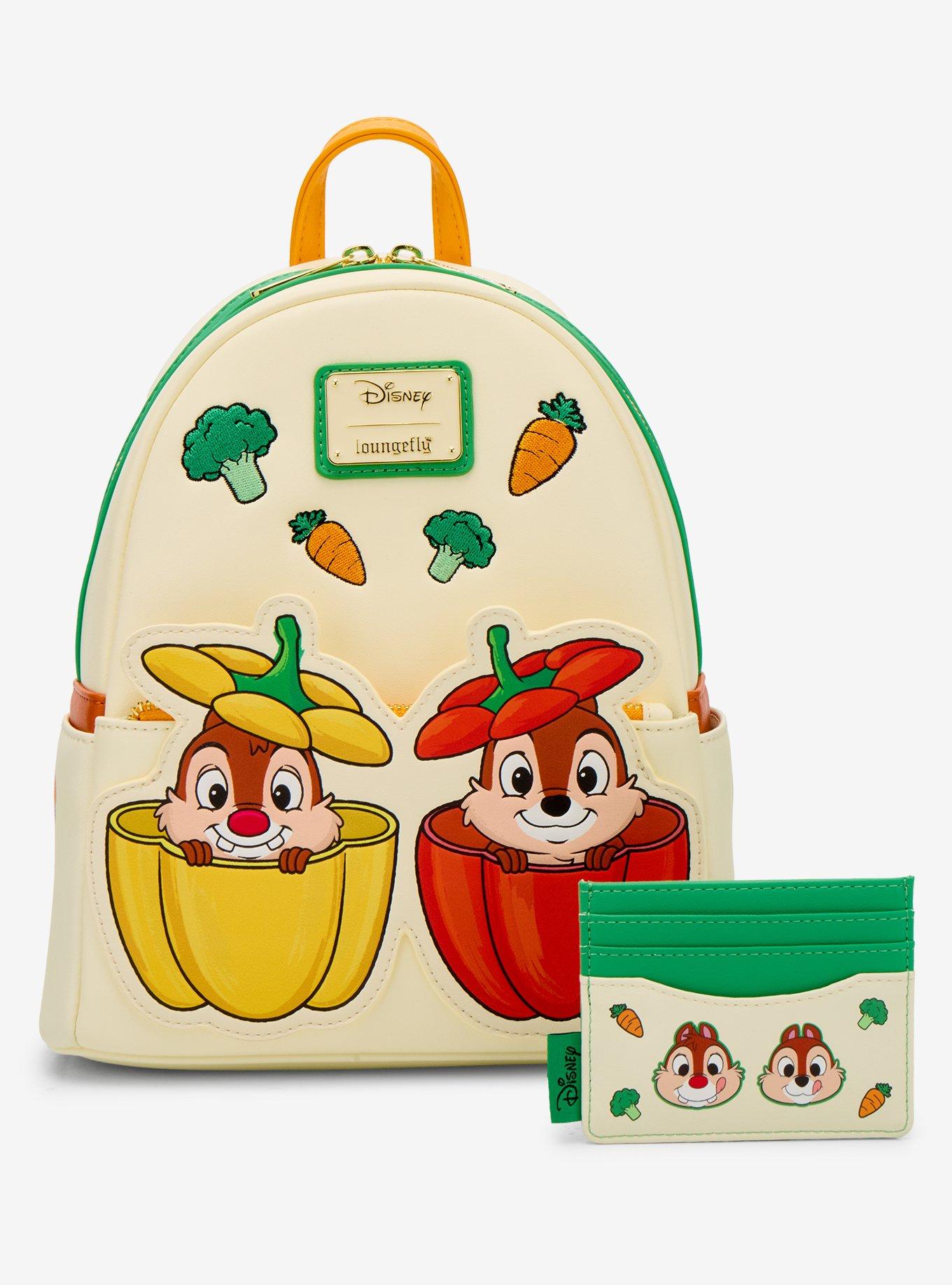 Tarjetero Disney Chip & Dale con verduras