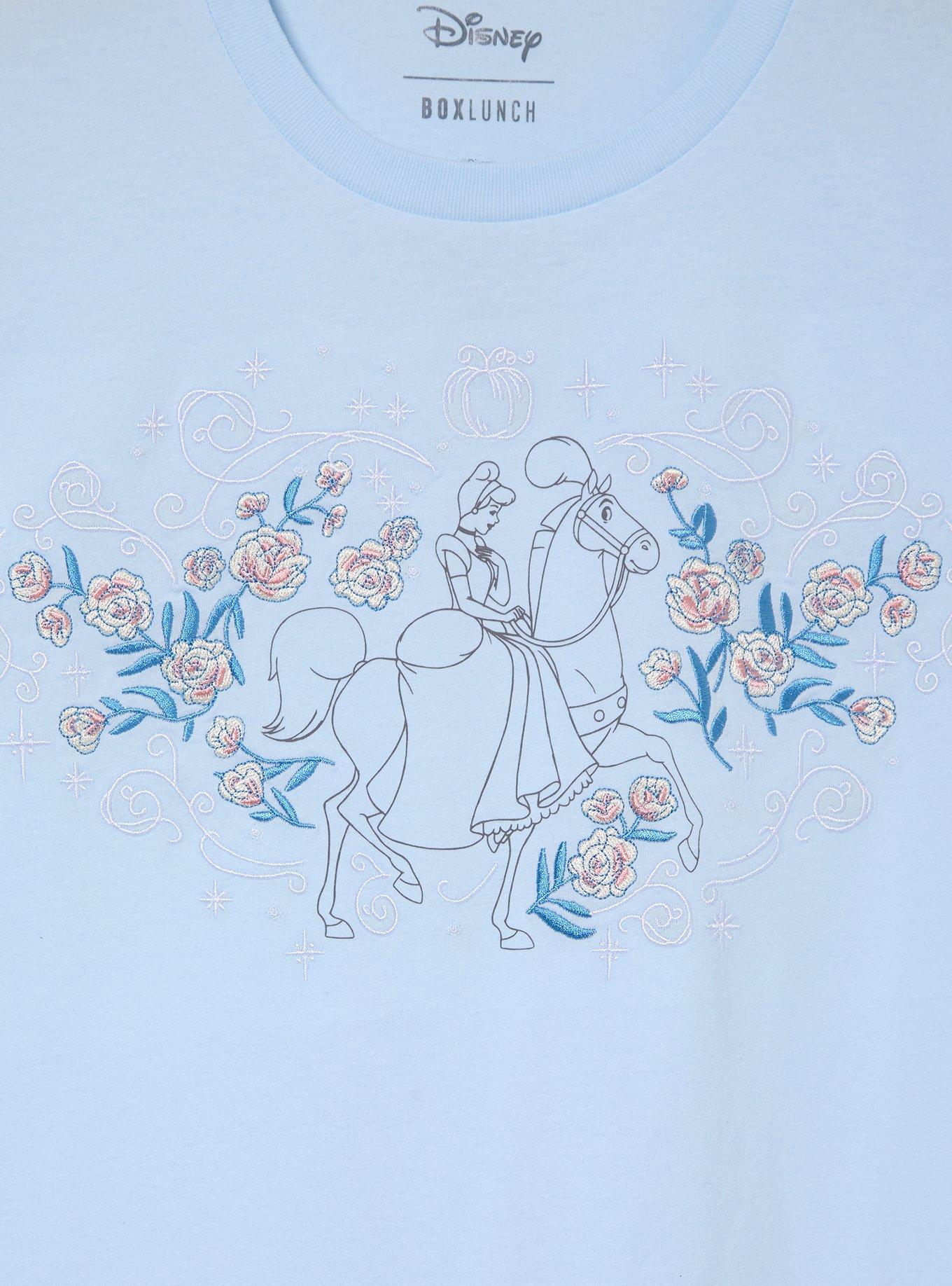 Polera crop floral de Cinderella y su caballo