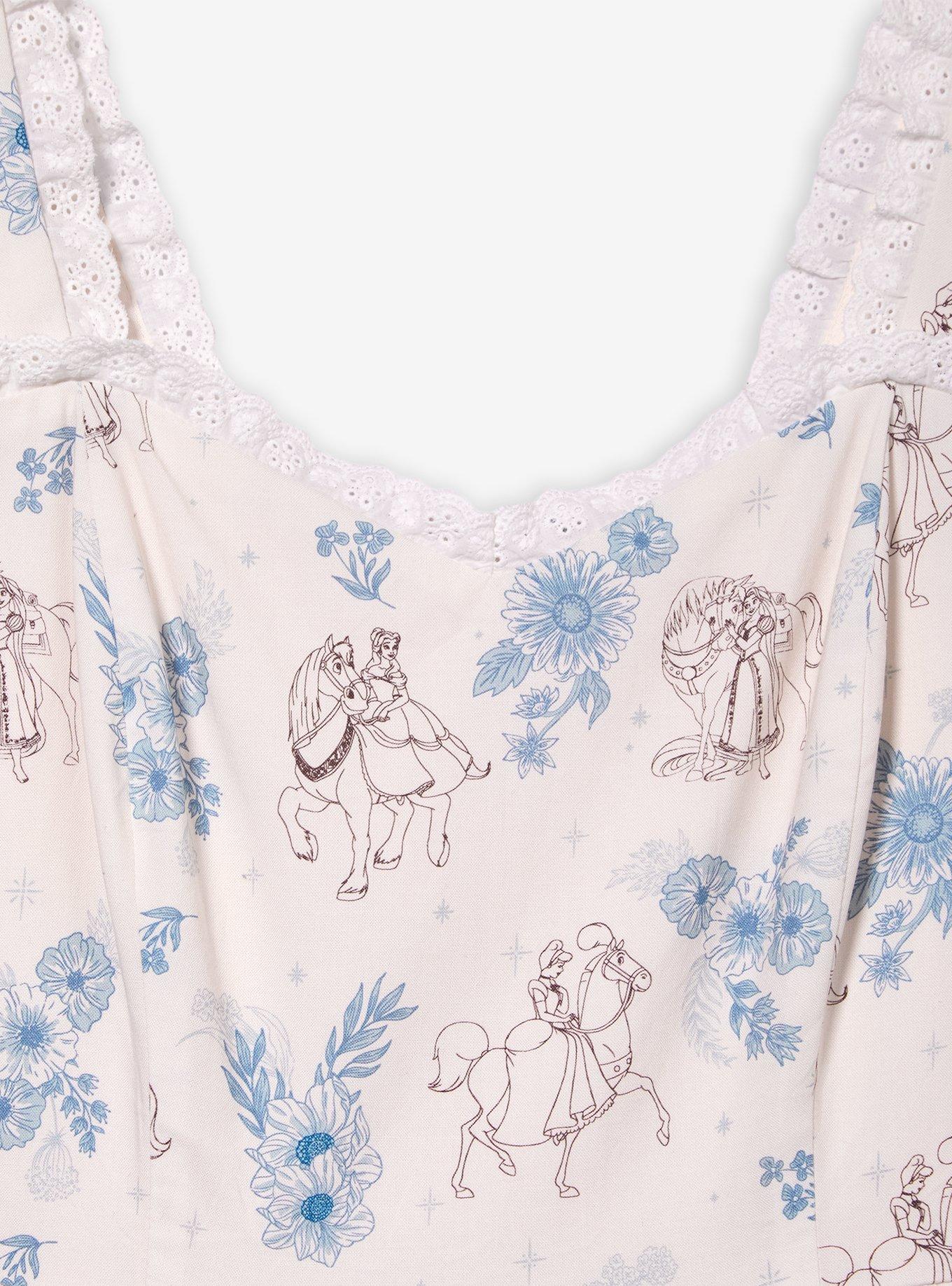Vestido Disney Princess con flores y caballos