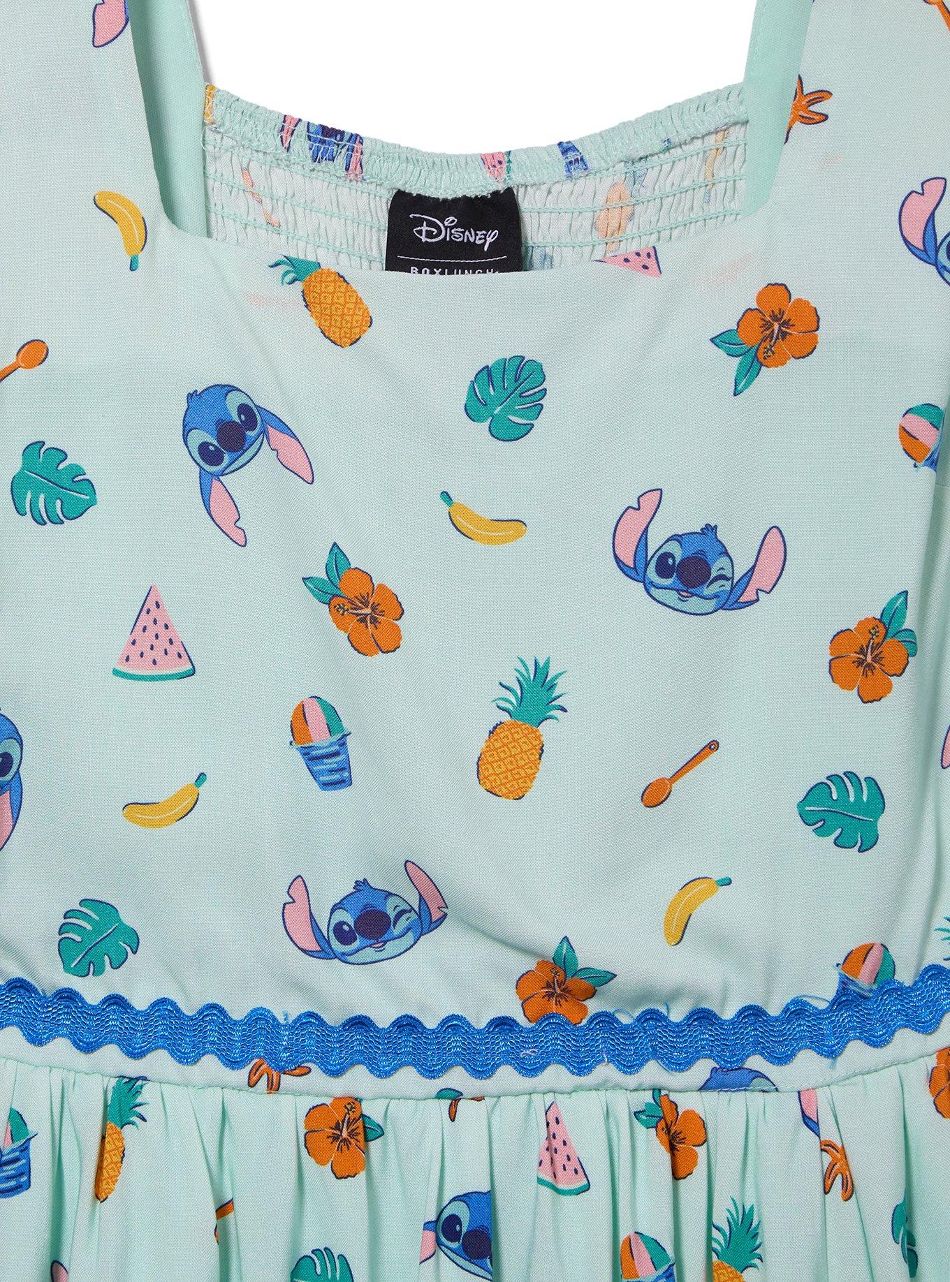 Vestido estampado de frutas Stitch