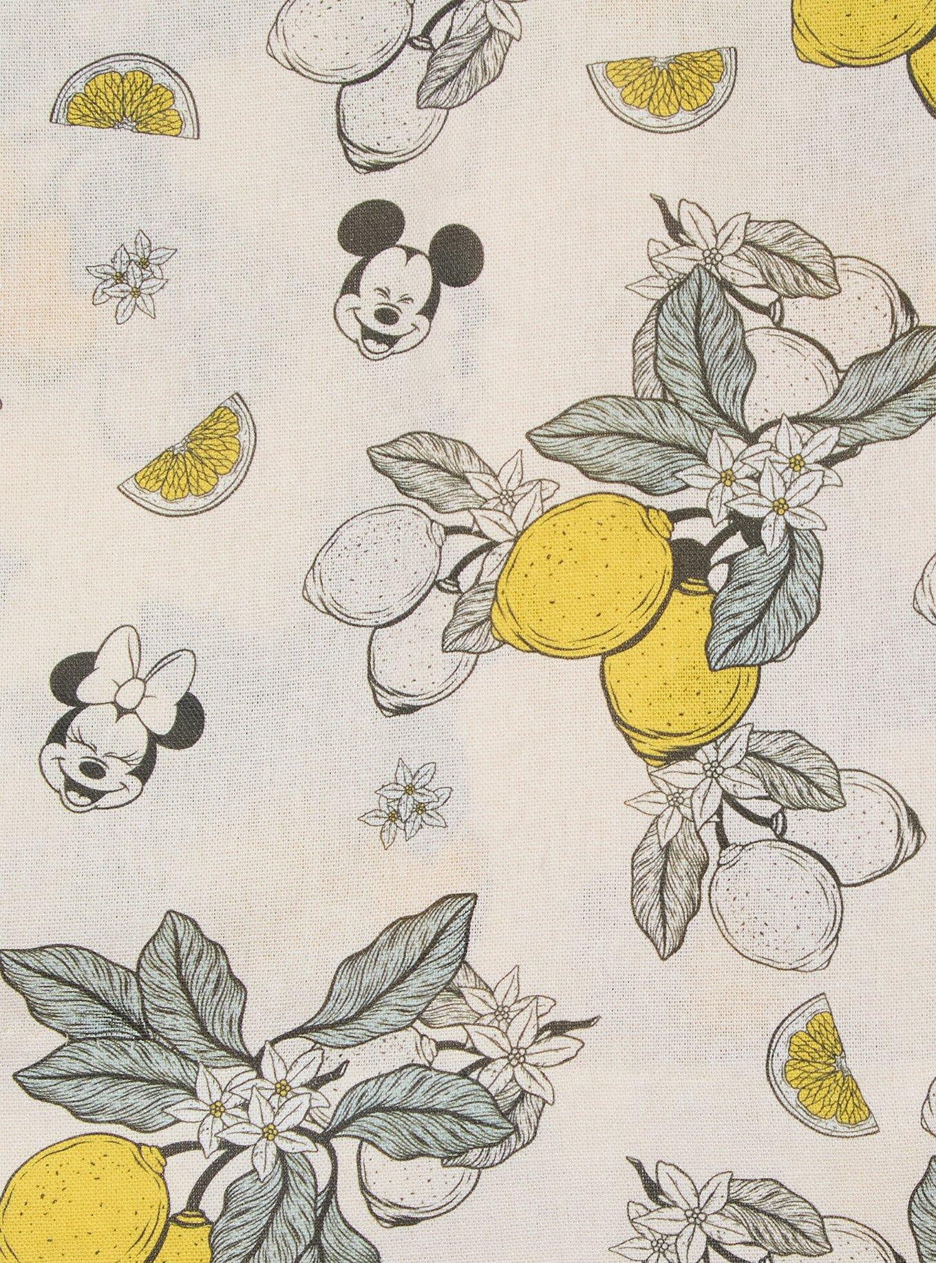 Falda-short de lino Disney Mickey & Minnie con limones