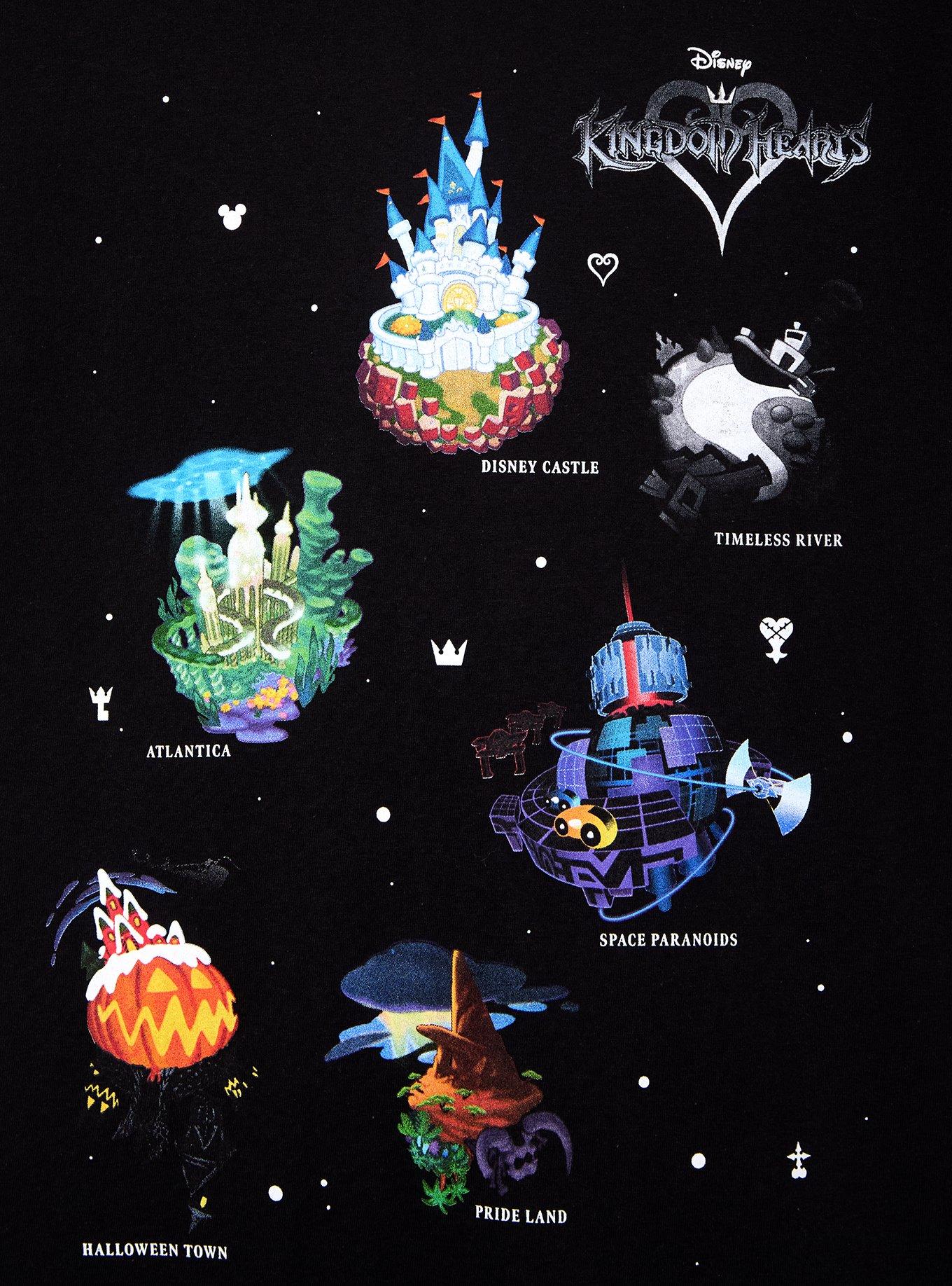 Polera Disney Kingdom Hearts Worlds