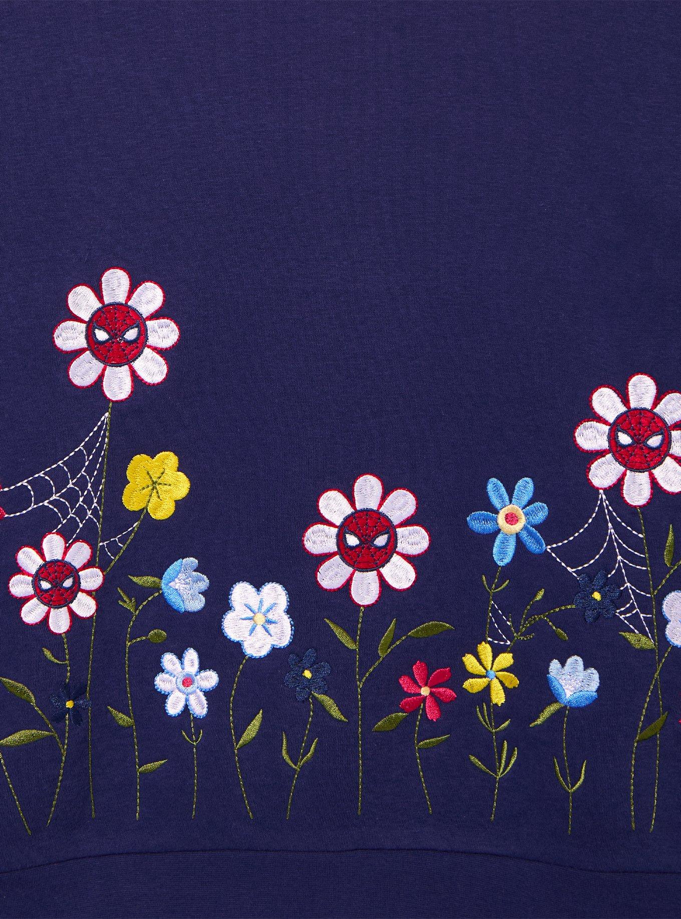 Polerón Spider-Man Jardín Floral de Marvel