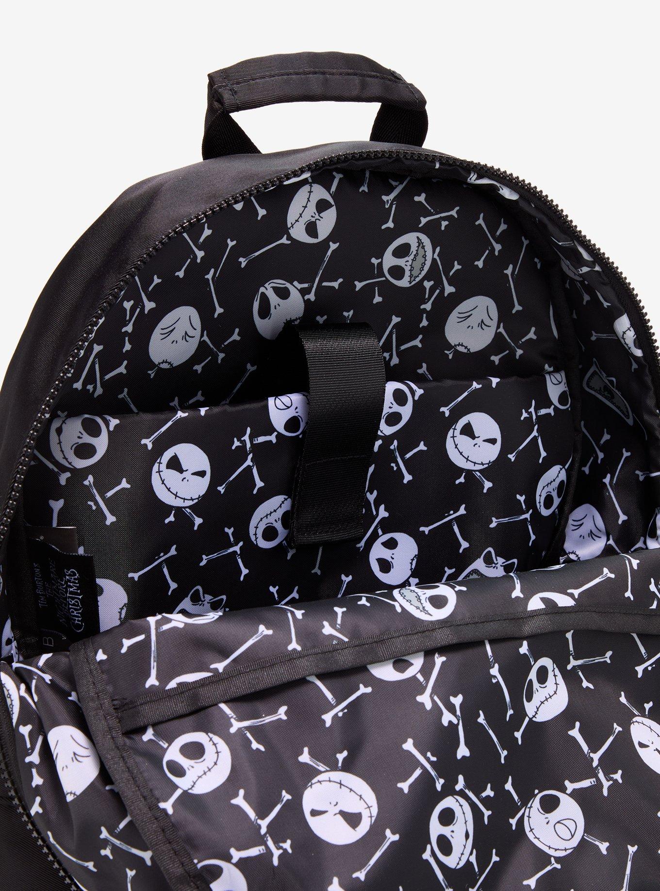 Mochila Jack Skellington con parches de chenille