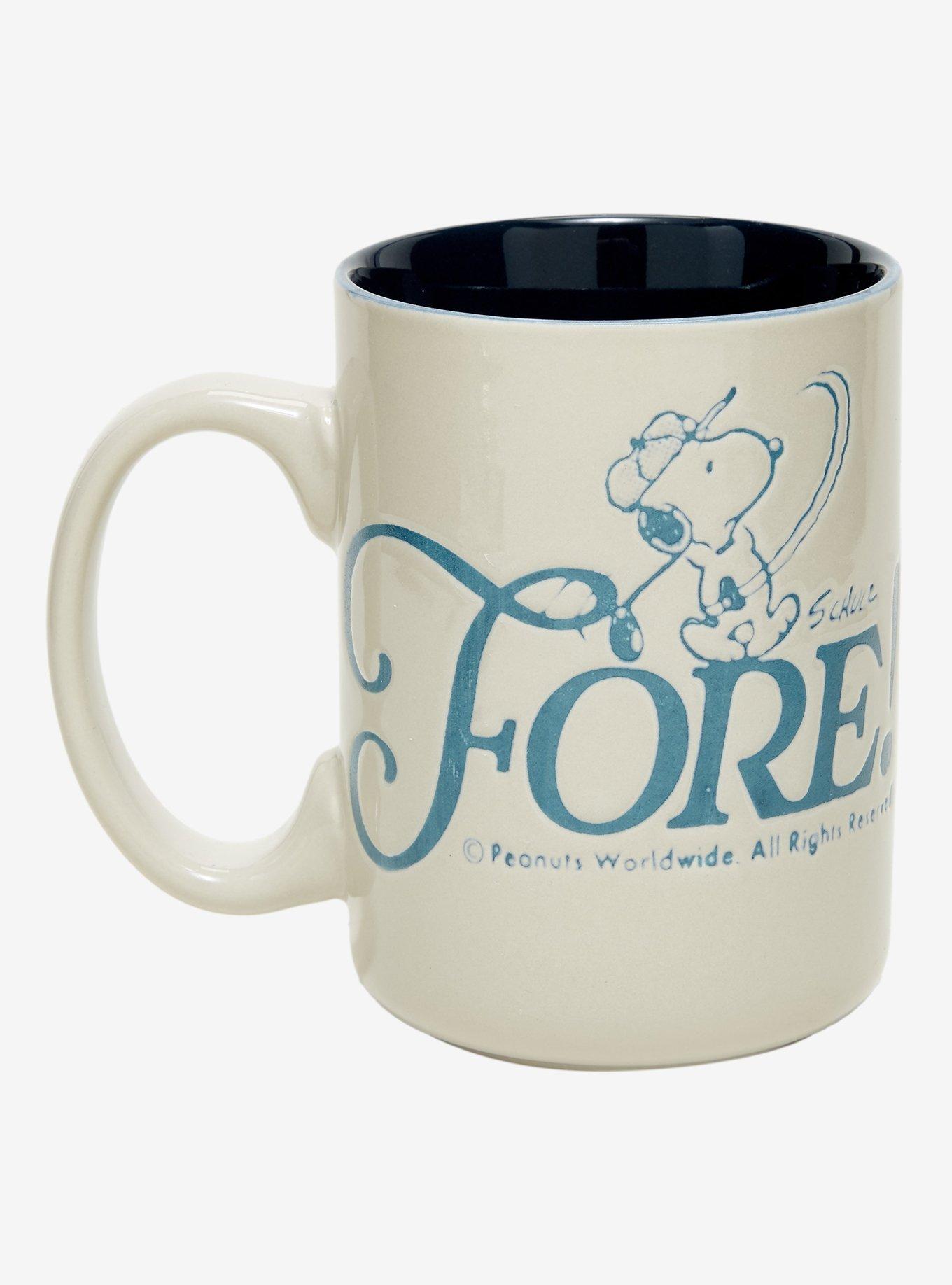 Taza de golf de Snoopy Peanuts