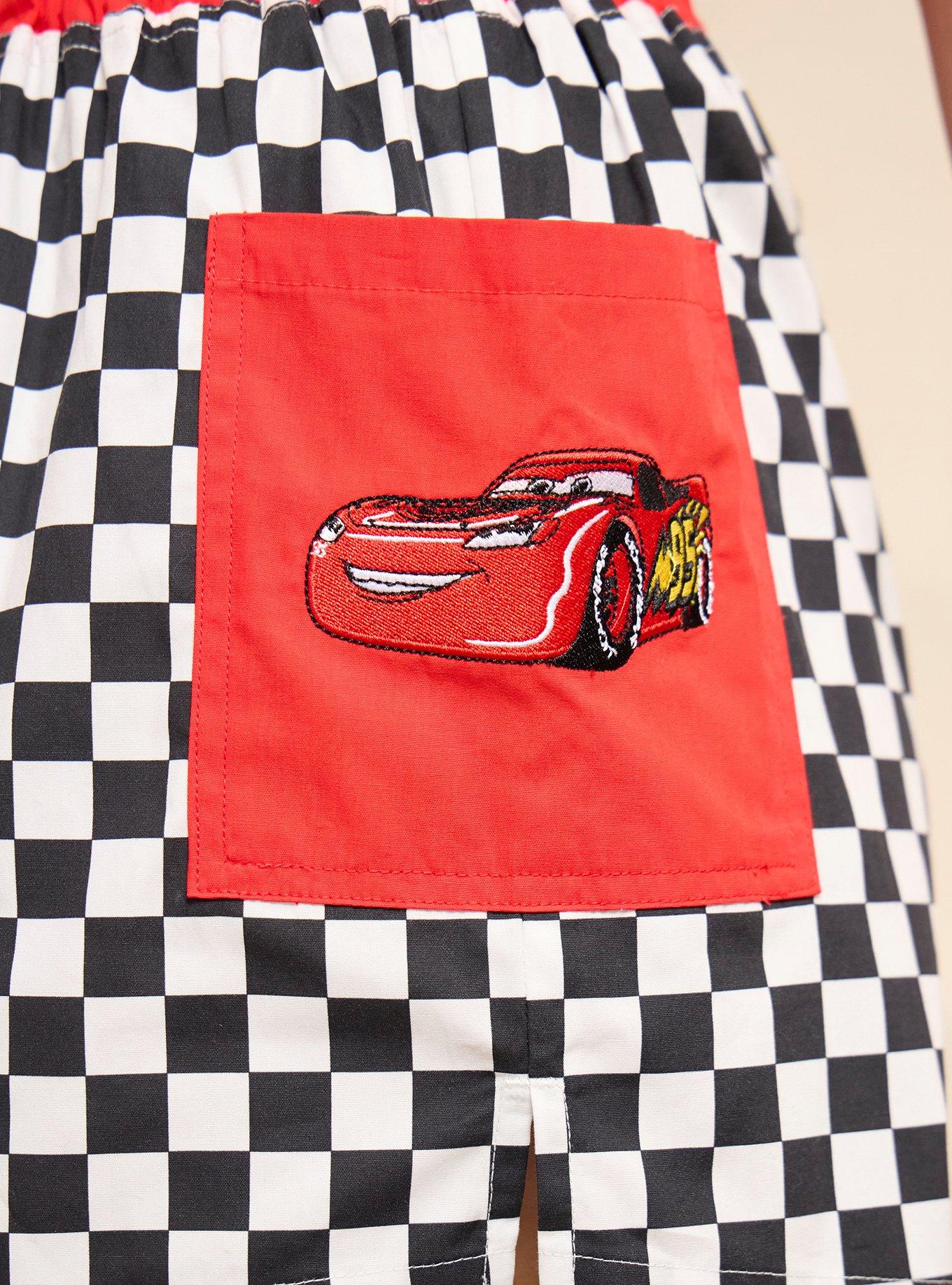 Short bóxer a cuadros de Lightning McQueen para mujer