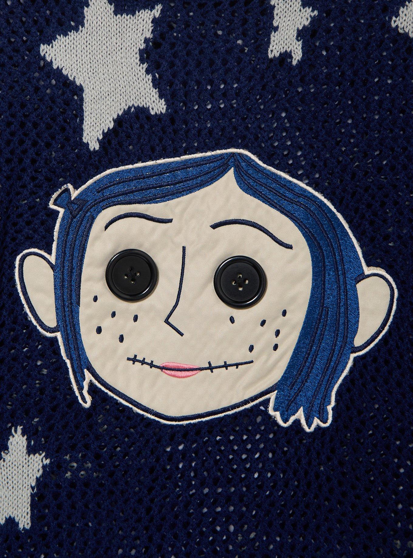 Suéter tejido de estrellas de Coraline en tallas grandes