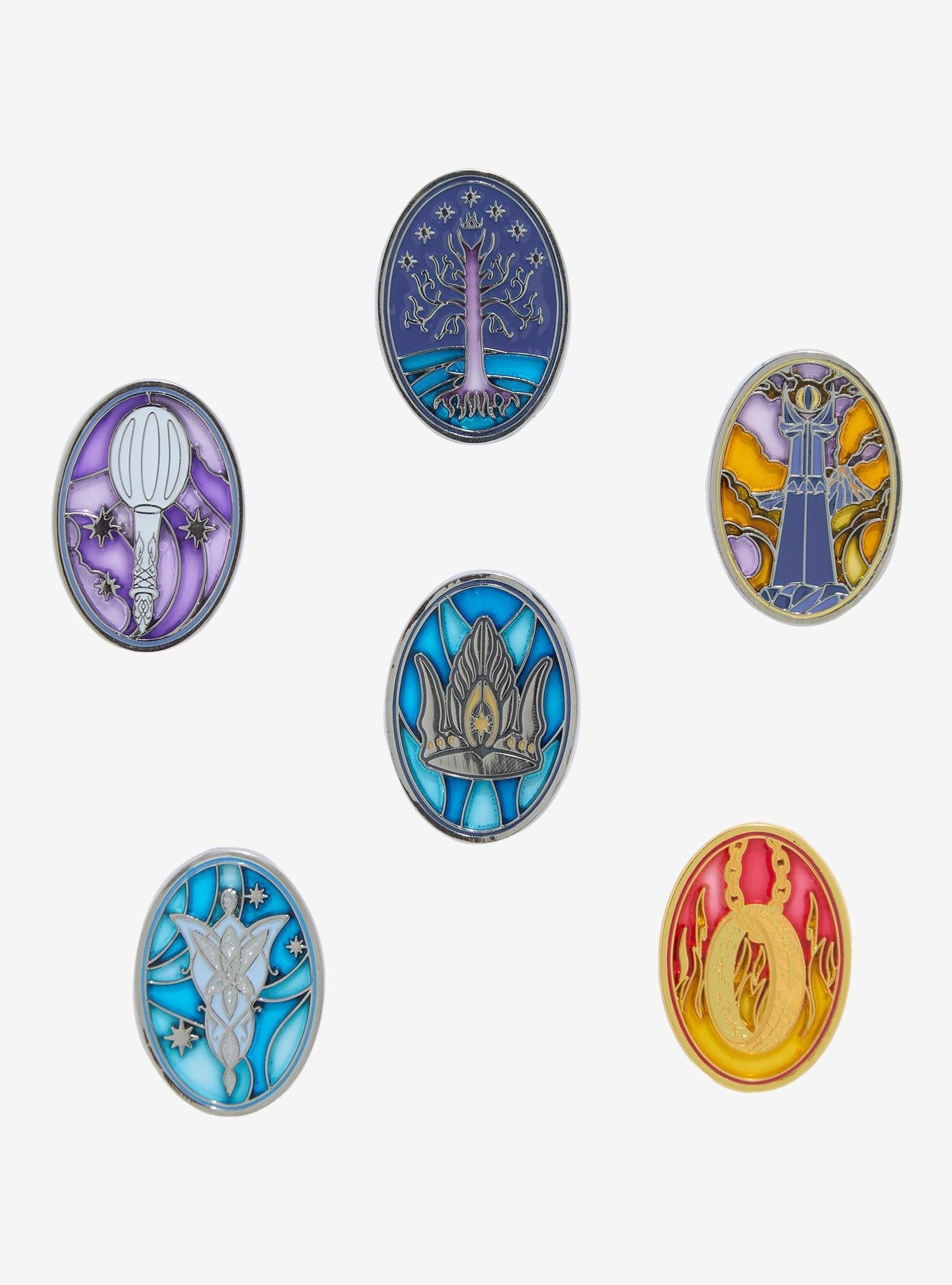 The Lord of the Rings Pin Esmaltado de Íconos de Vitrales