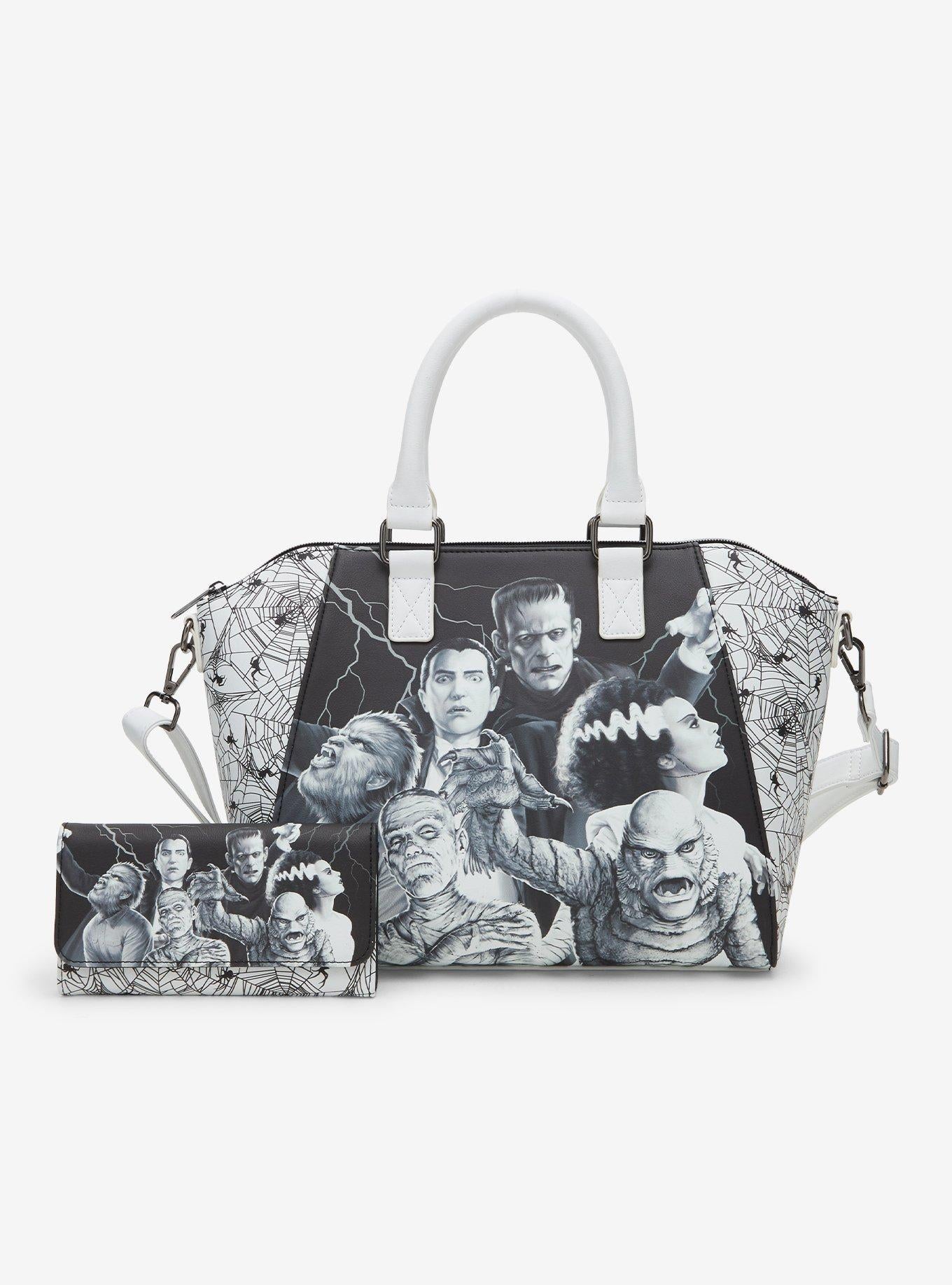Cartera Universal Monsters con telarañas