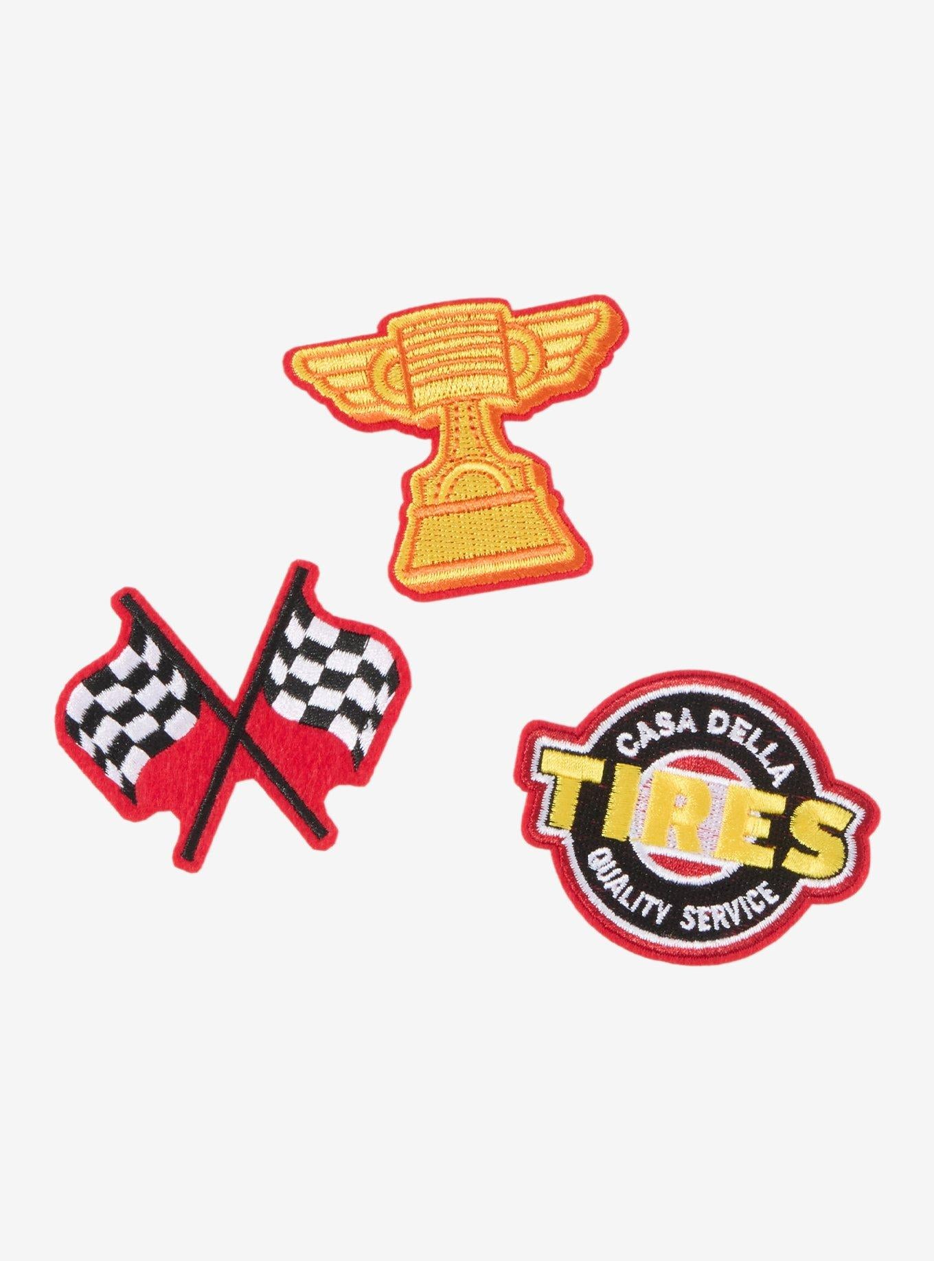 Mini bolso de lona Cars de Lightning McQueen con parches