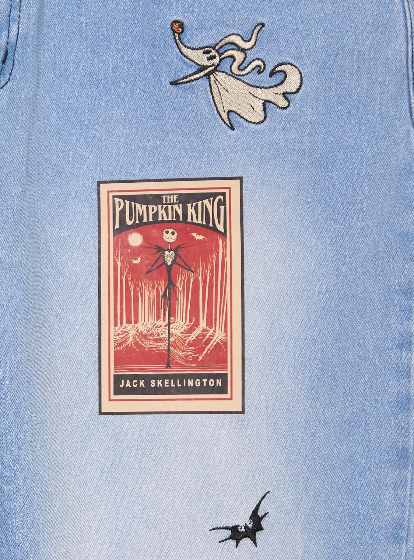 Jeans Mom High-Waisted con Parches de The Nightmare Before Christmas