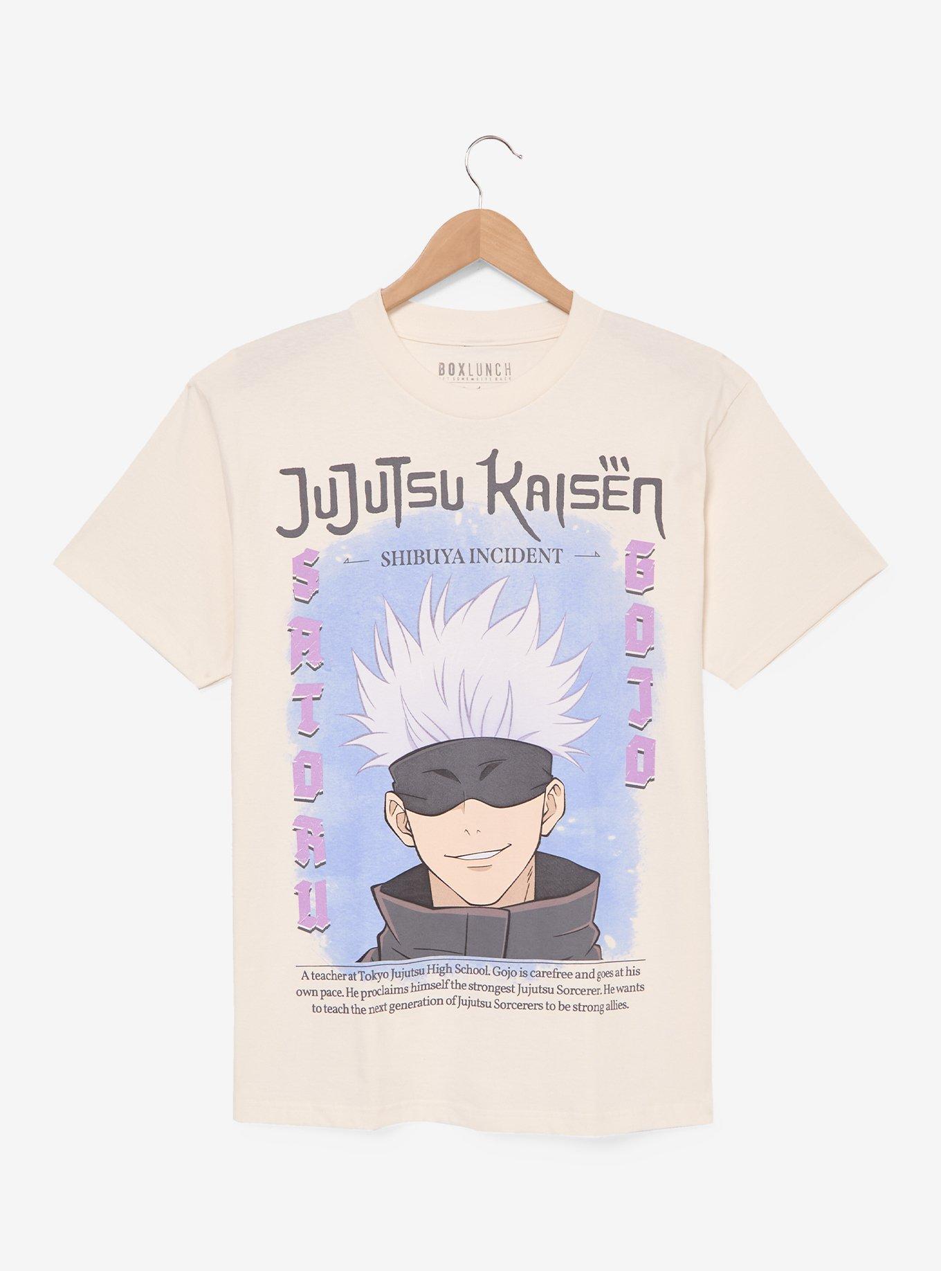 Polera informativa de Satoru Gojo de Jujutsu Kaisen