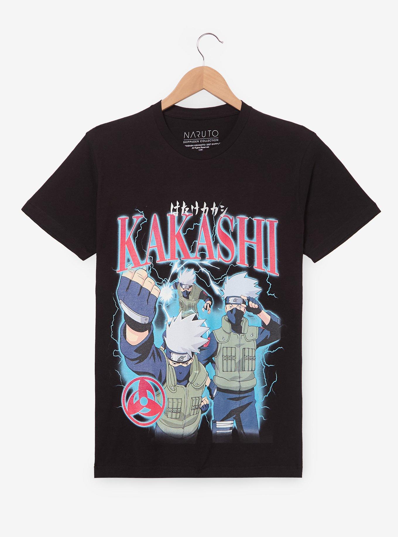 Polera Naruto Shippuden Kakashi con múltiples retratos