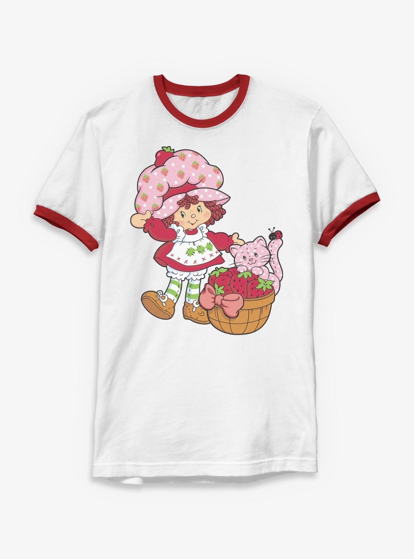 Polera Ringer Strawberry Shortcake con Canasta de Custard