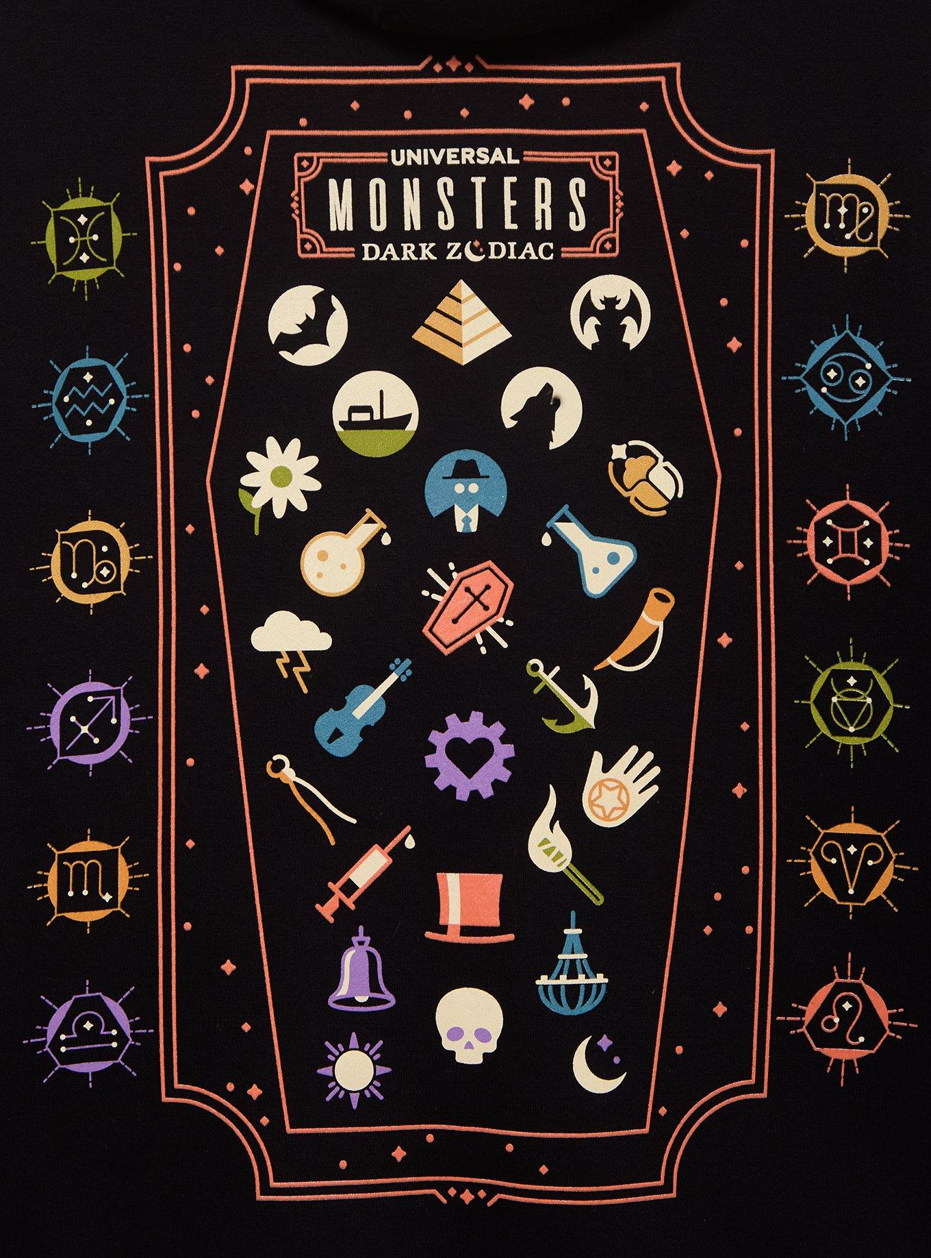 Polerón con cierre Universal Monsters Dark Zodiac