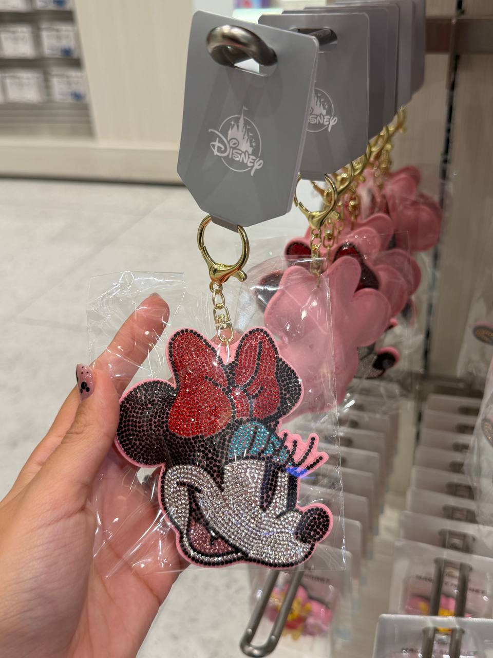 Llavero Minnie con Brillos