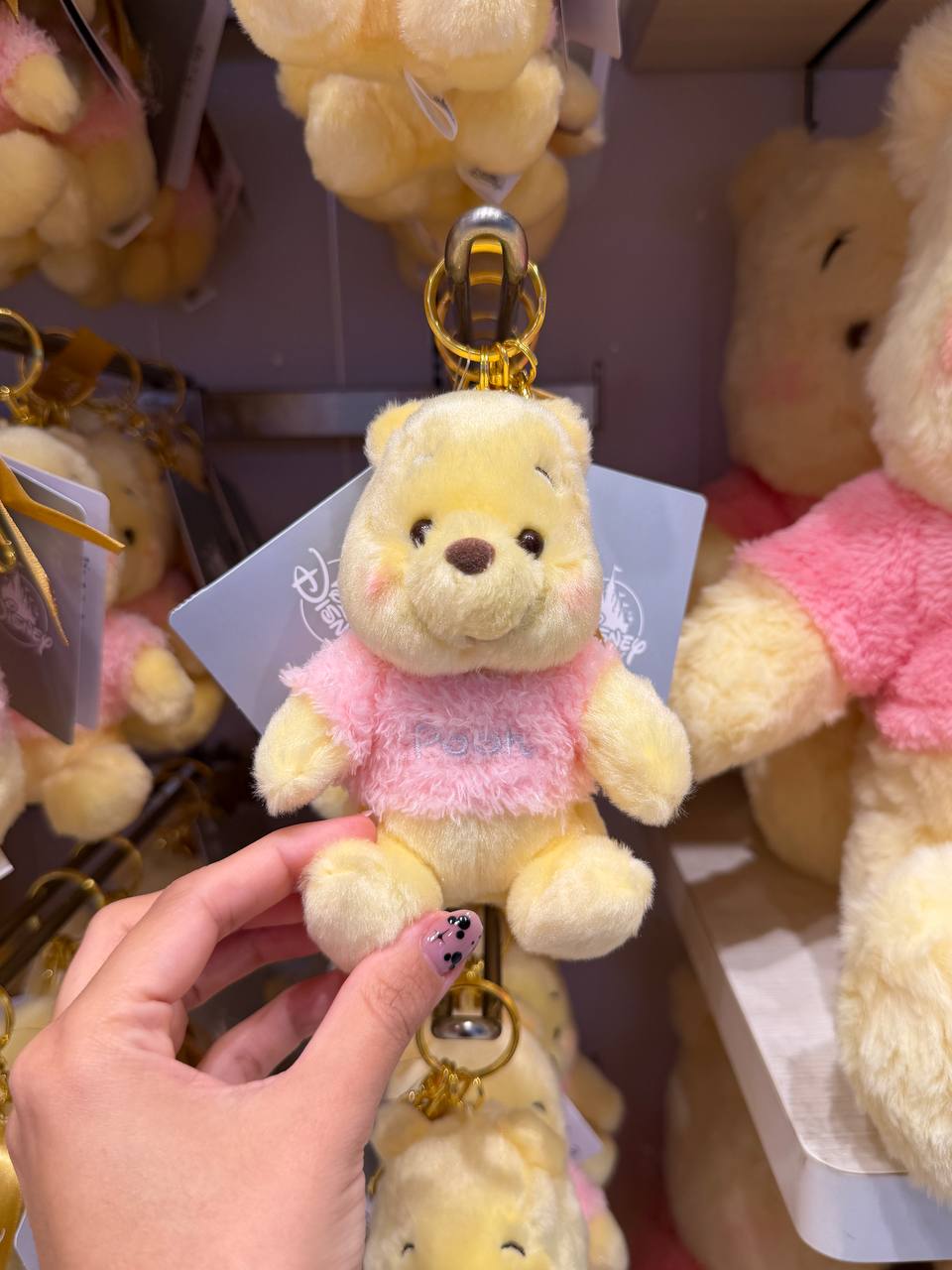 Llavero Winnie the Pooh con Polerón Rosado