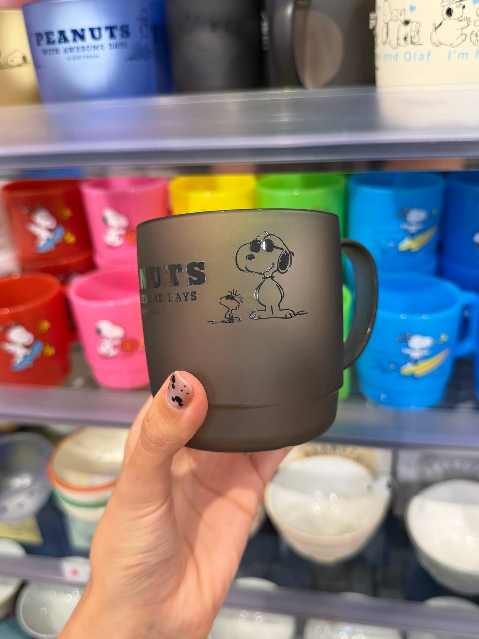 Tazón Snoopy y Woodstock Peanuts Gris