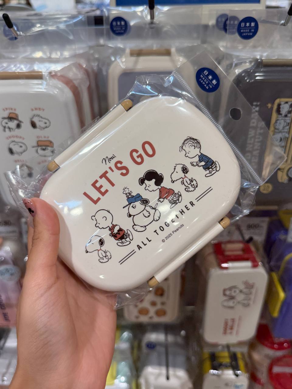 Caja Metálica Snoopy Let's Go Peanuts