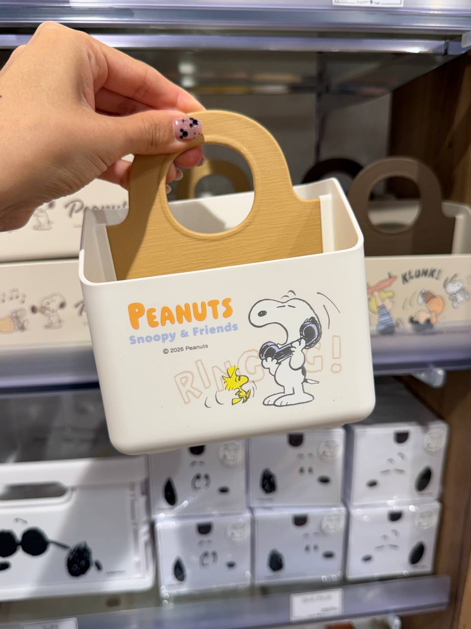 Caja Organizadora Peanuts Snoopy y Woodstock
