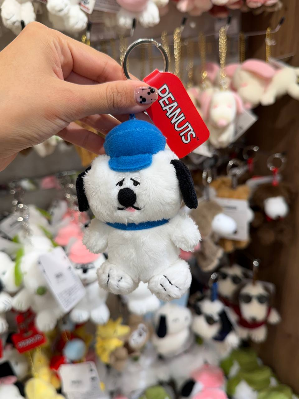 Llavero Snoopy con Gorro Azul