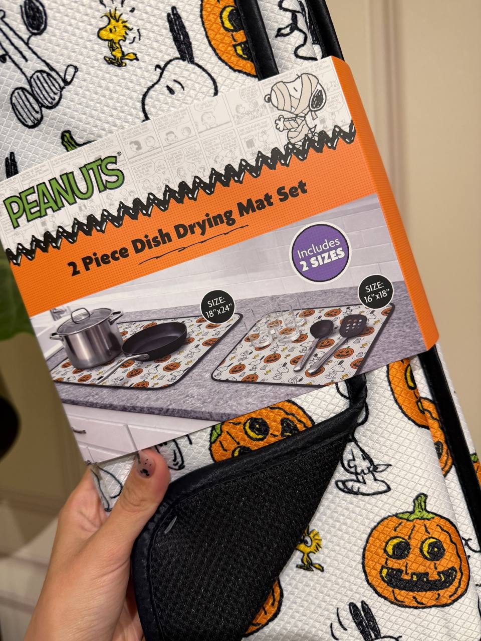 Set de Mats de Cocina Snoopy con Calabazas