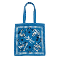 Bolso tote de toalla Mofusand Shark, azul