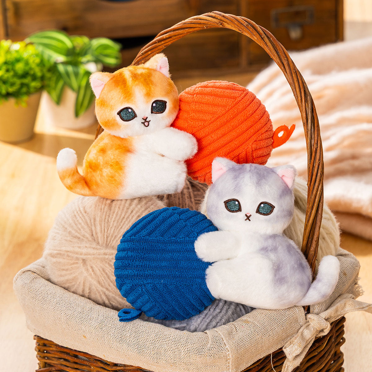 Cinta métrica con peluche Mofusand (roja)