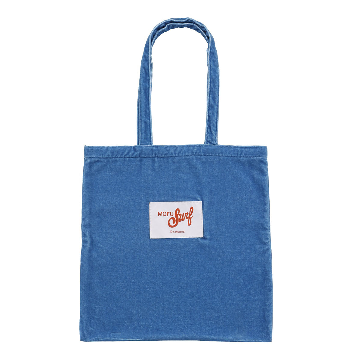 Bolso tote de toalla Mofusand Shark, azul