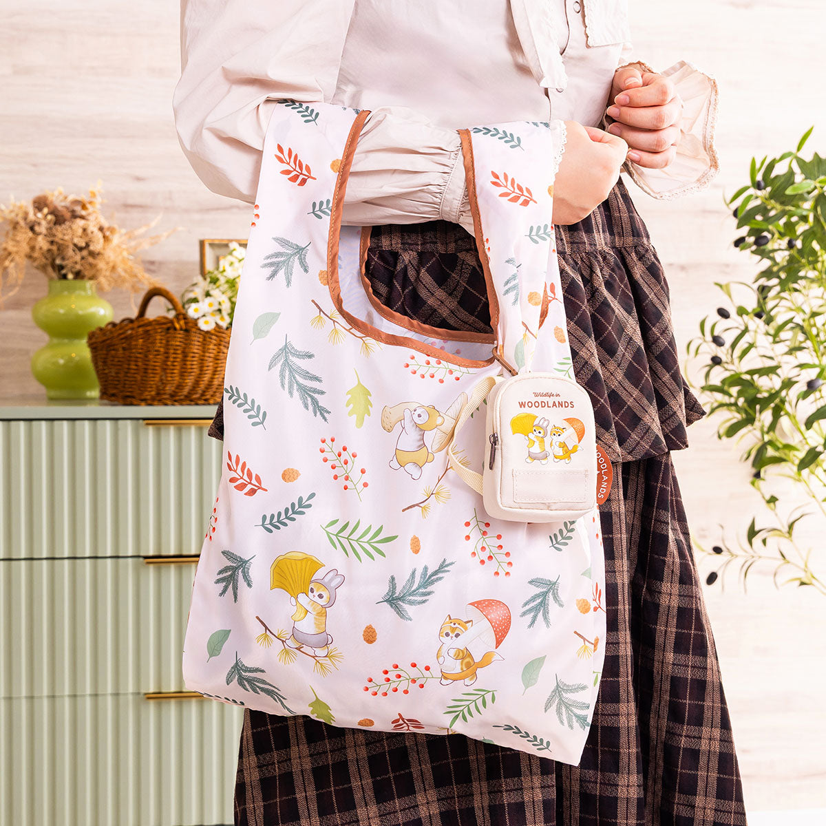 Bolsa reutilizable mofusand con estuche de mini mochila