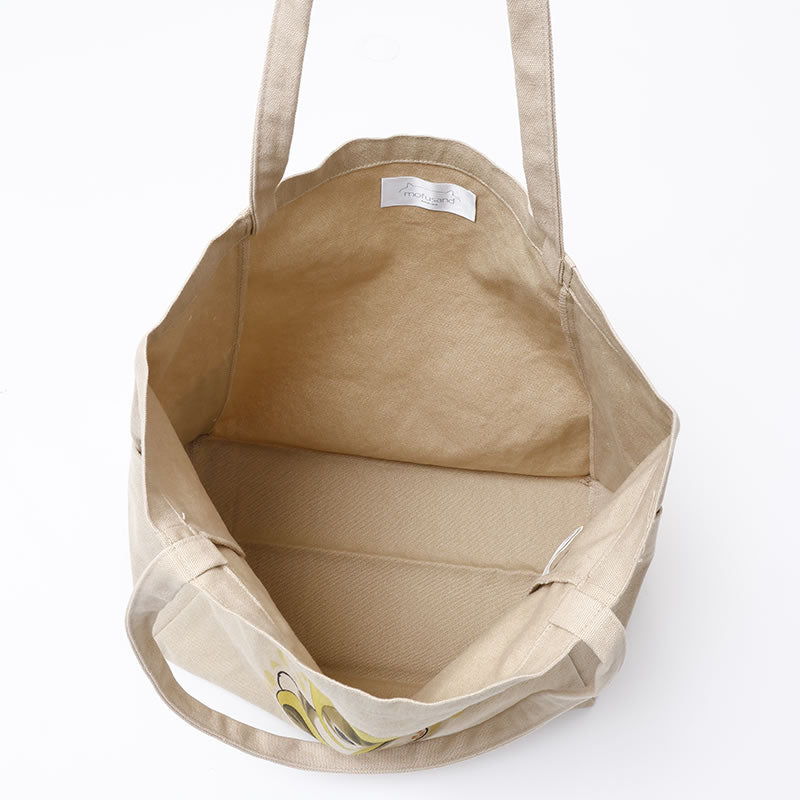Bolso tote Mofusand limón beige