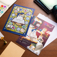 Carpeta A4 Mofusand con foil y gato joya