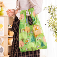 mofusand: Bolsa reutilizable en mini mochila, bosque