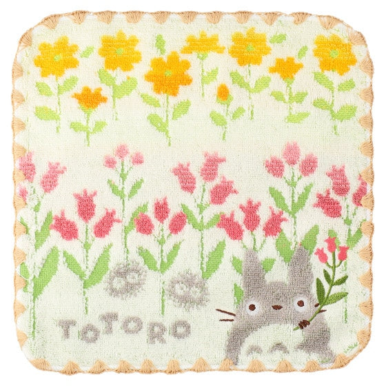 Mini toalla Mi vecino Totoro con flores silvestres