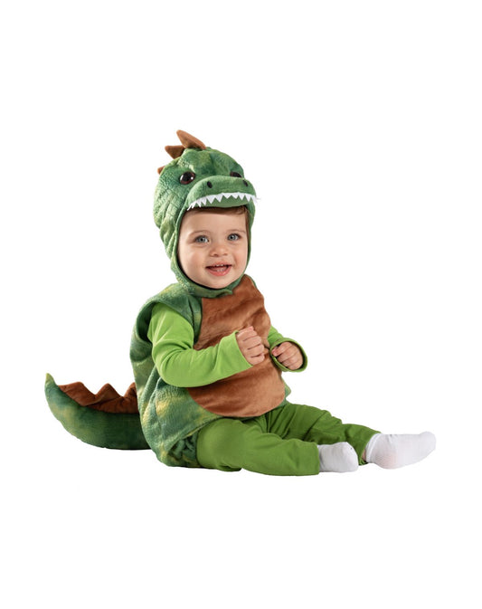 Disfraz de dinosaurio de peluche para bebé