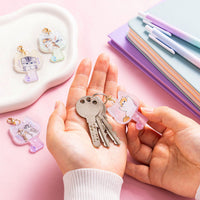 Charm acrílico con forma de llave mofusand (6 diseños)