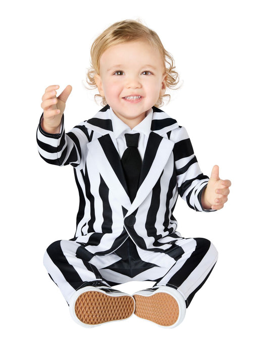 Disfraz de Beetlejuice para bebé